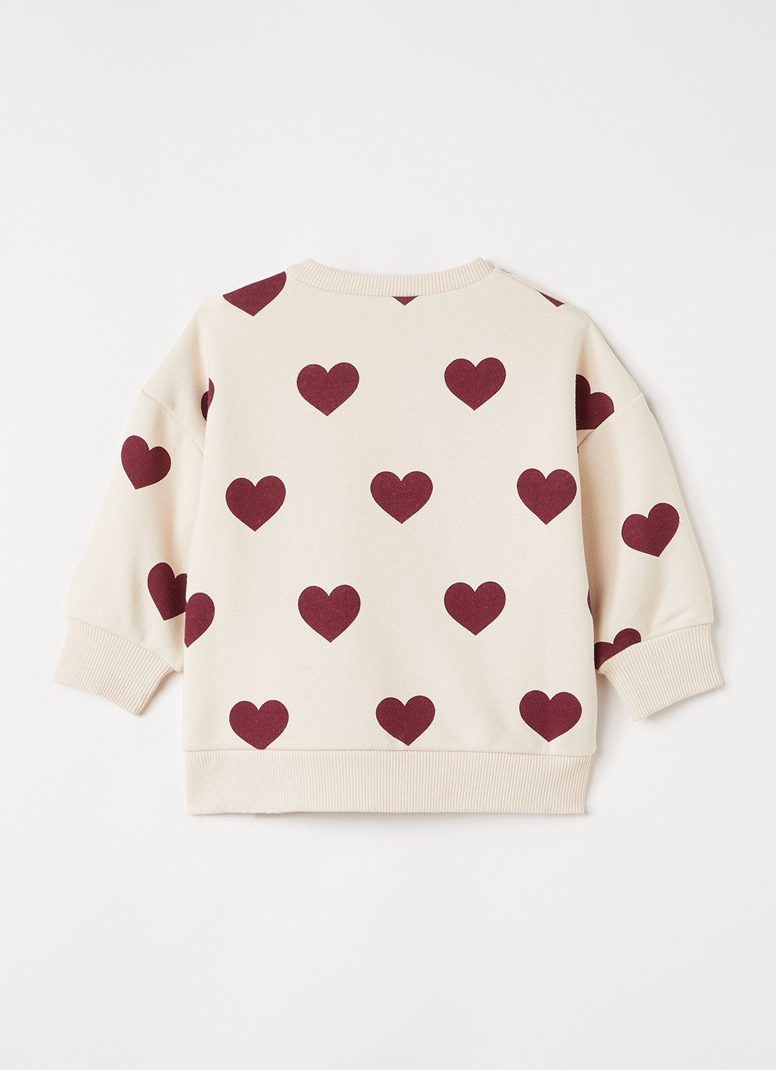 Konges Sløjd Lou sweater met print - voorkant 2 lichtroze