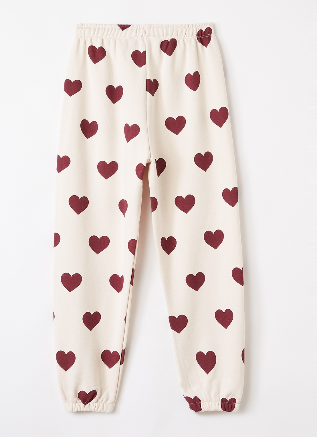 Konges Sløjd Lou tapered fit joggingbroek met print - voorkant 2 paars