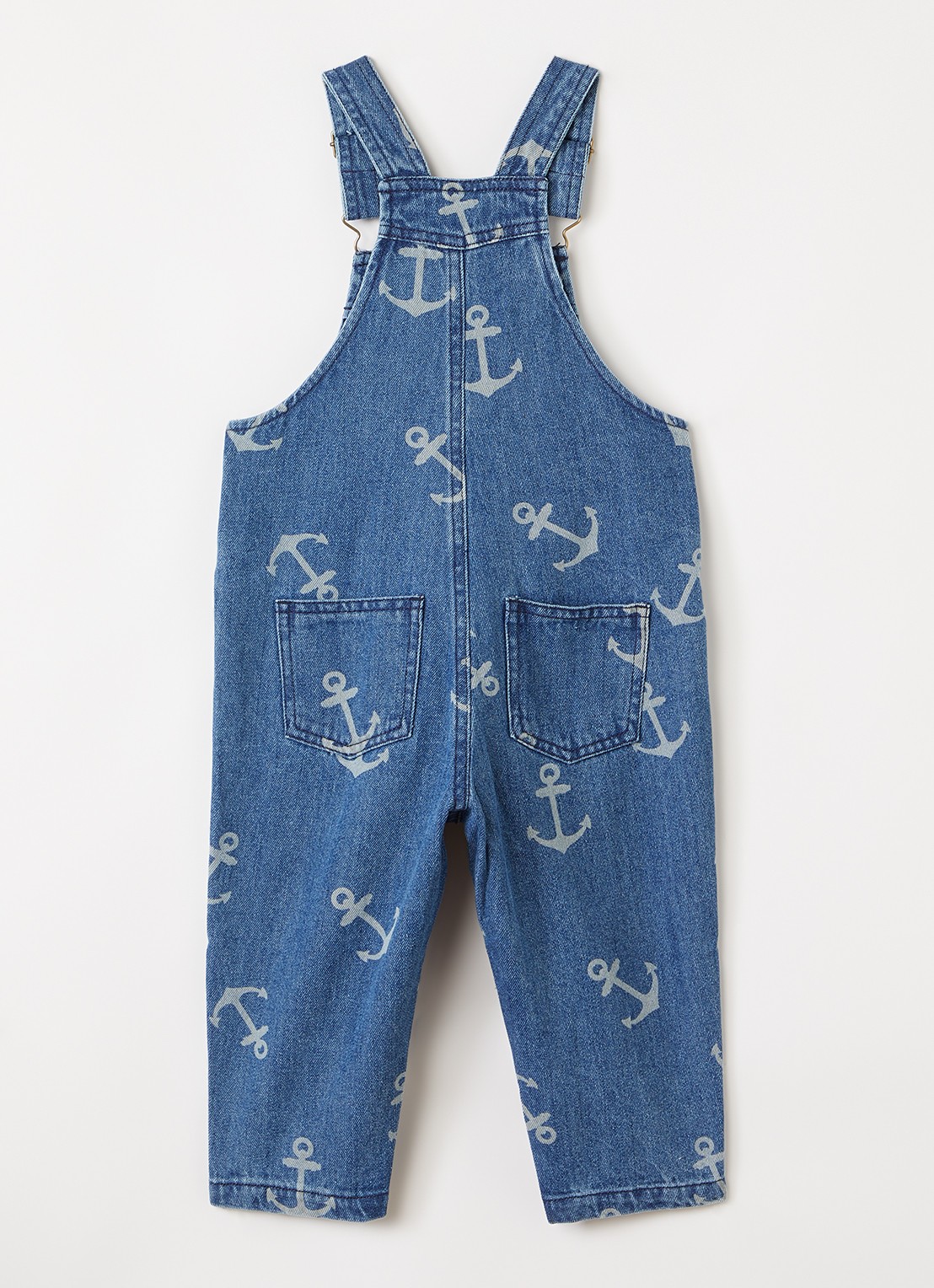 Konges Sløjd Magot straight fit tuinbroek met print - voorkant 2 indigo