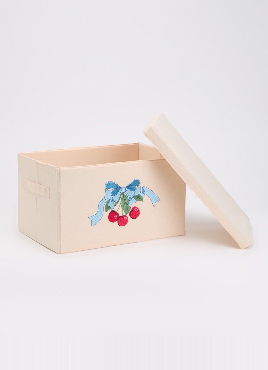 Konges Sløjd Opvouwbare opbergdoos Small 24 x 37 cm - voorkant 2 gebroken wit