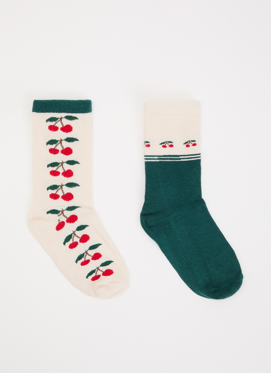 Konges Sløjd Sokken met print in 2-pack - voorkant multicolor