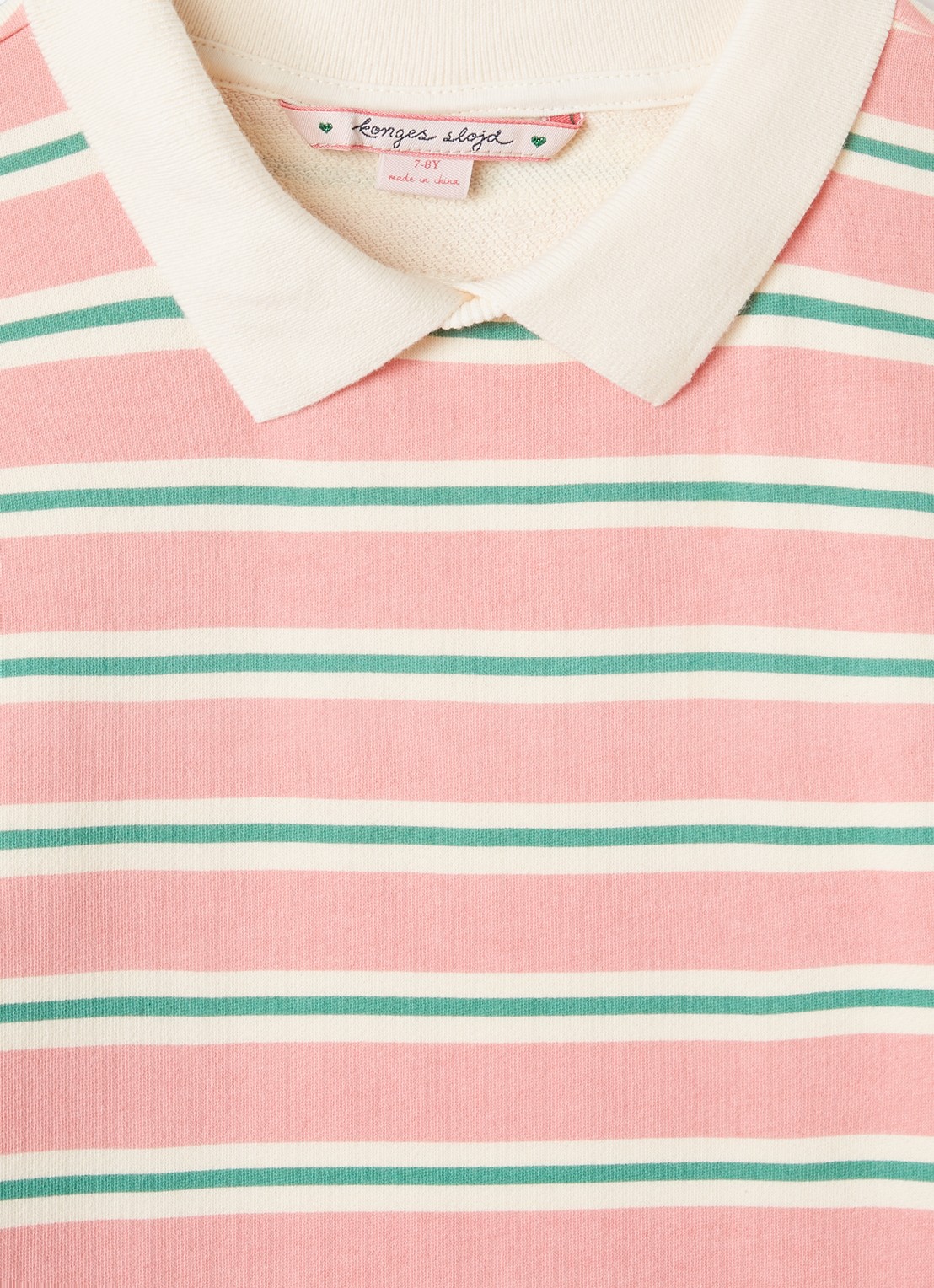 Konges Sløjd Spotty trui-jurk met streepprint - detail 3 roze