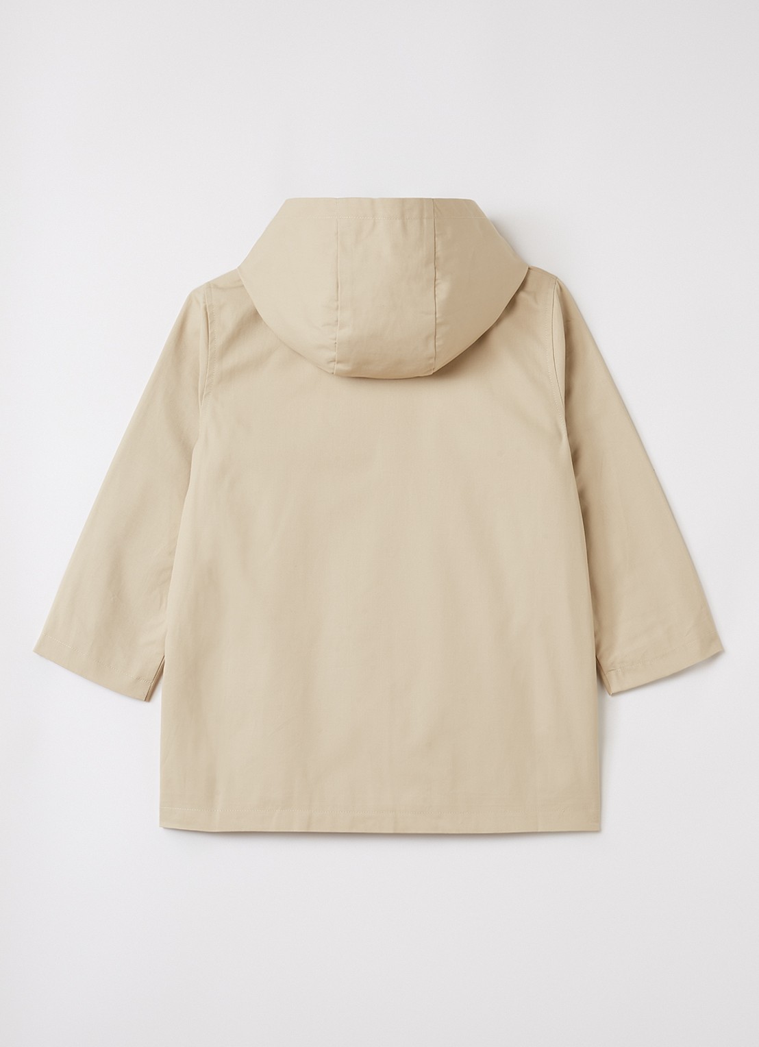 Konges Sløjd Trenchcoat met capuchon - achterkant 3 beige