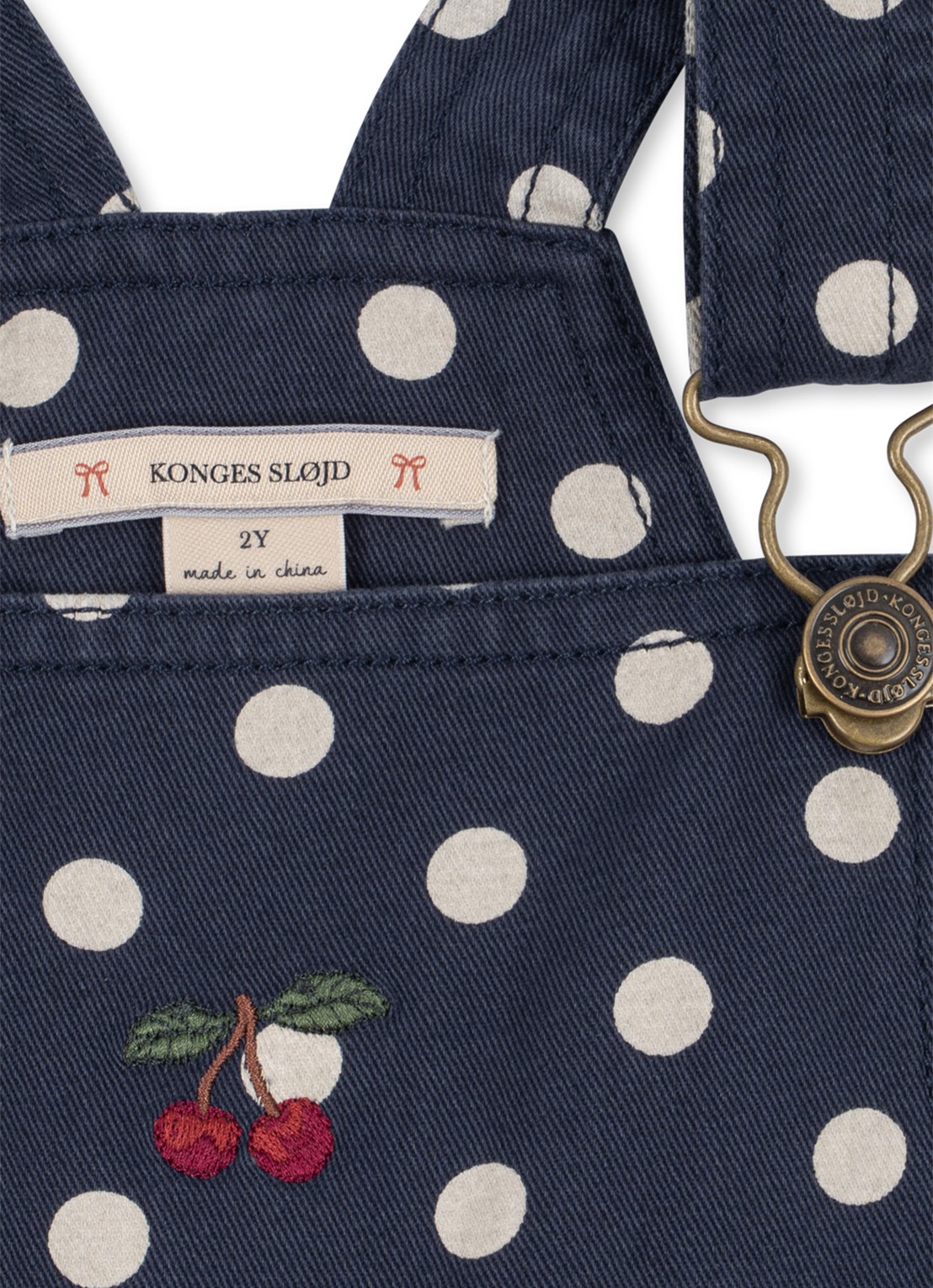 Konges Sløjd Babypak met stippenprint - detail 2 donkerblauw
