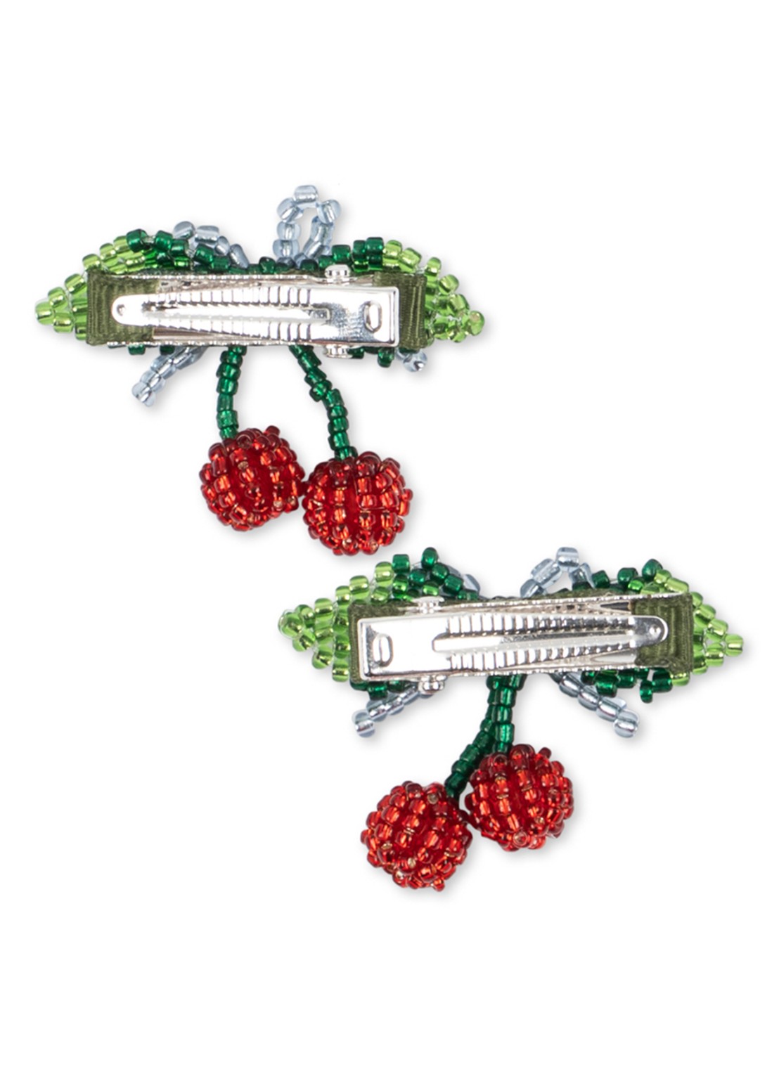 Konges Sløjd Cherry haarclip set van 2 - achterkant cognac