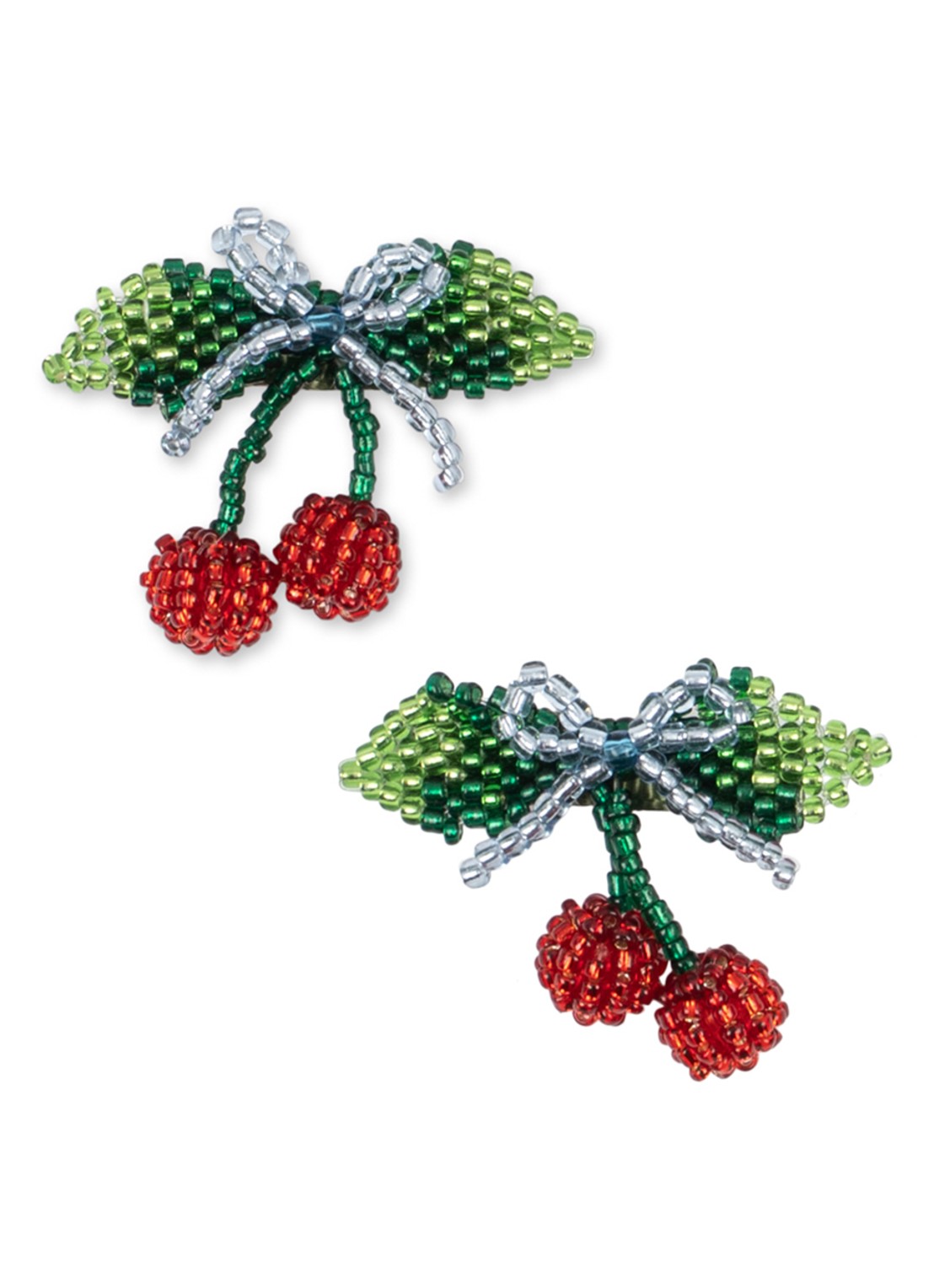 Konges Sløjd Cherry haarclip set van 2 - voorkant 4 cognac