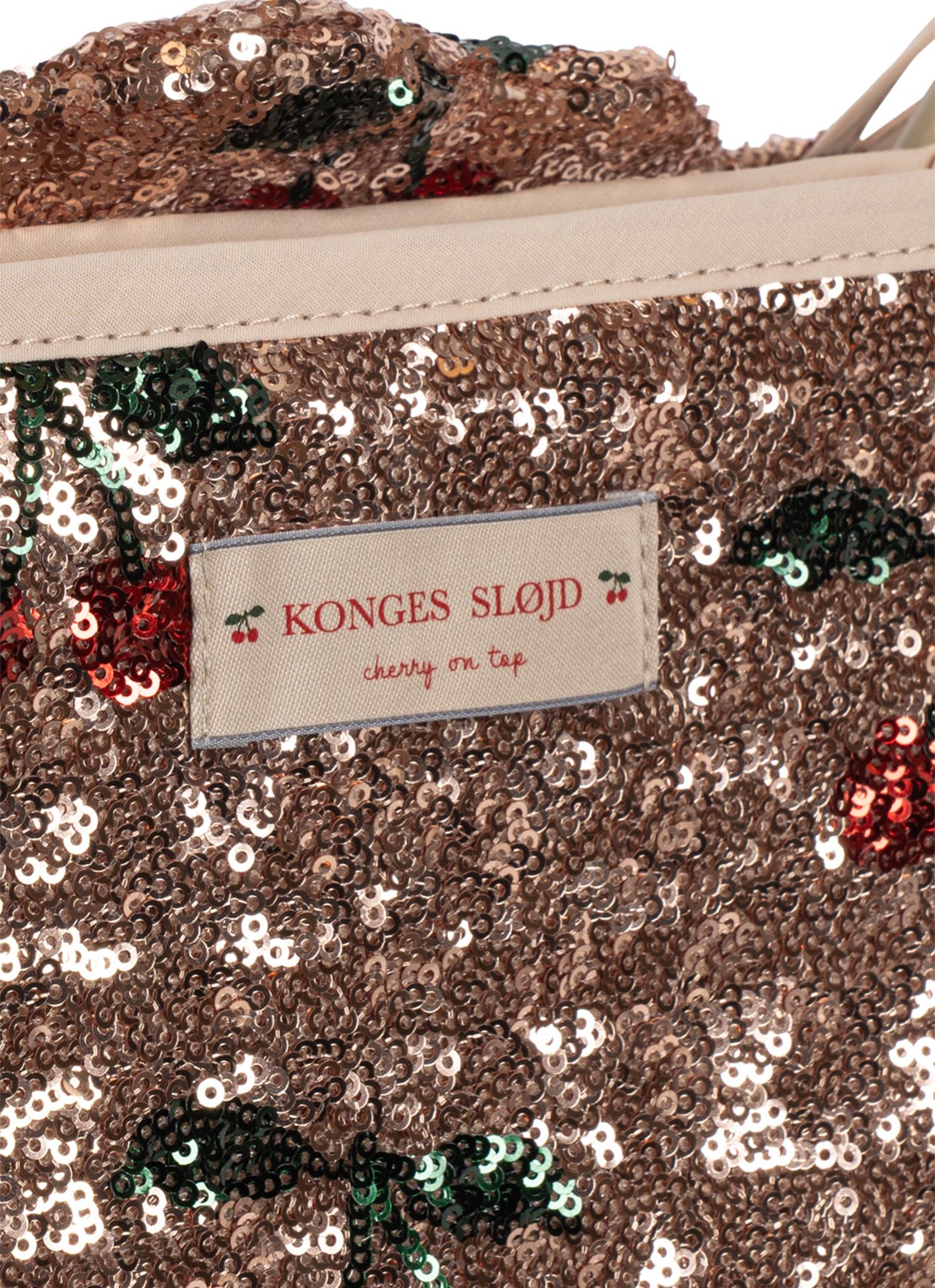 Konges Sløjd Cherry poppenwagen 57 cm - detail 2 beige