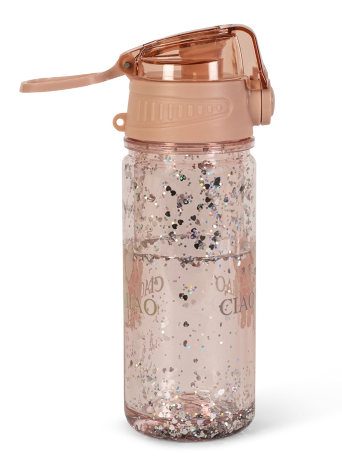 Konges Sløjd Ciao Miao waterfles 35 cl - achterkant oudroze