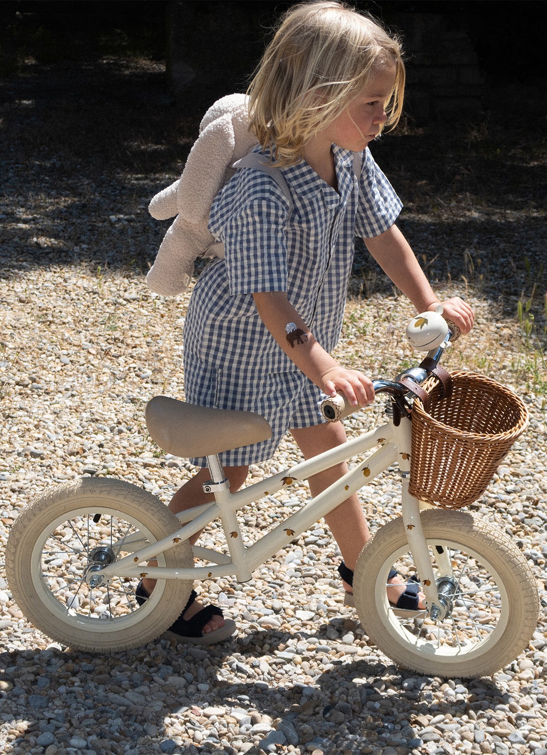 Konges Sløjd Fietsbel 6,5 cm - voorkant 2 beige