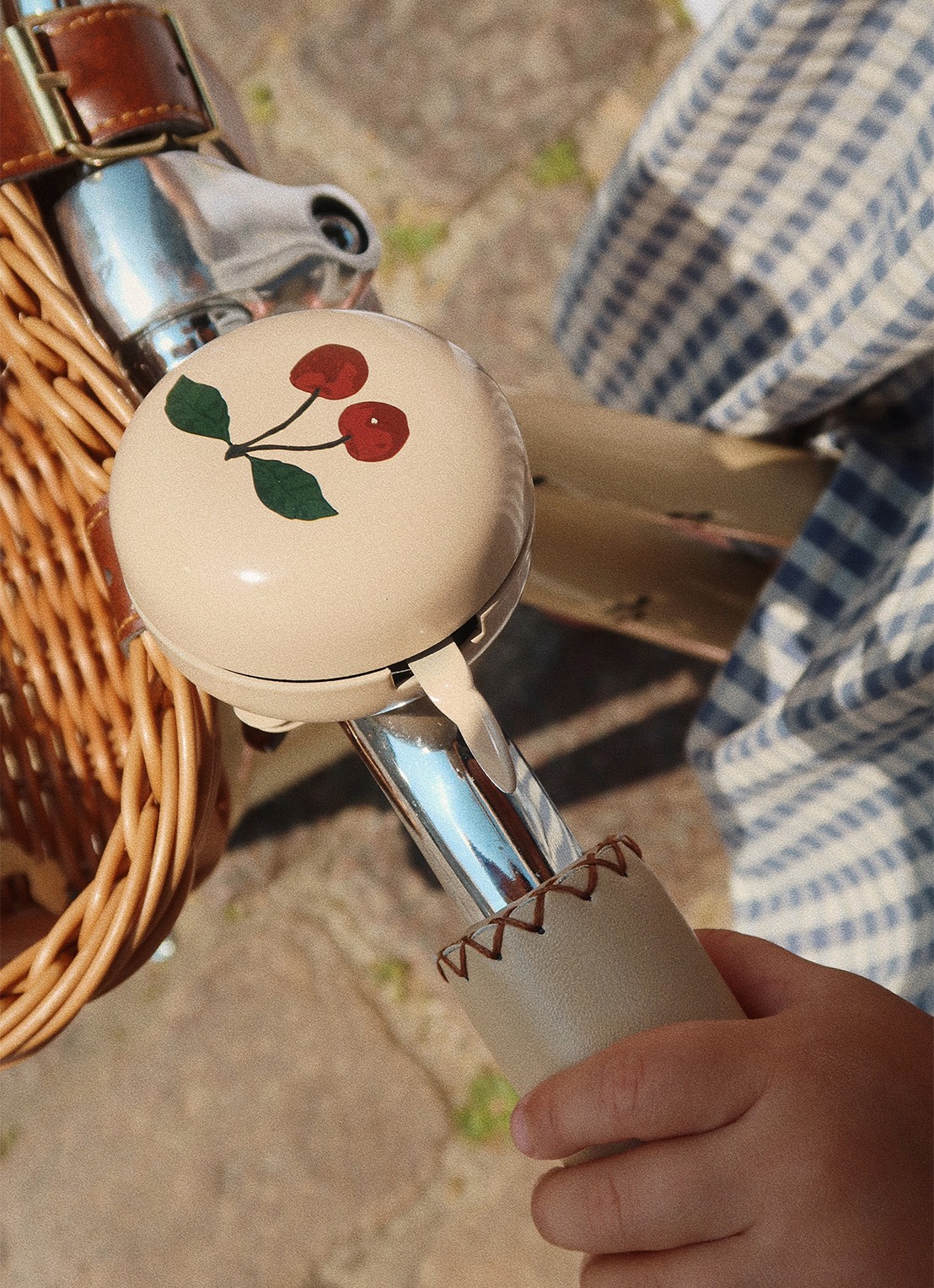Konges Sløjd Fietsbel 6,5 cm - detail 3 zand