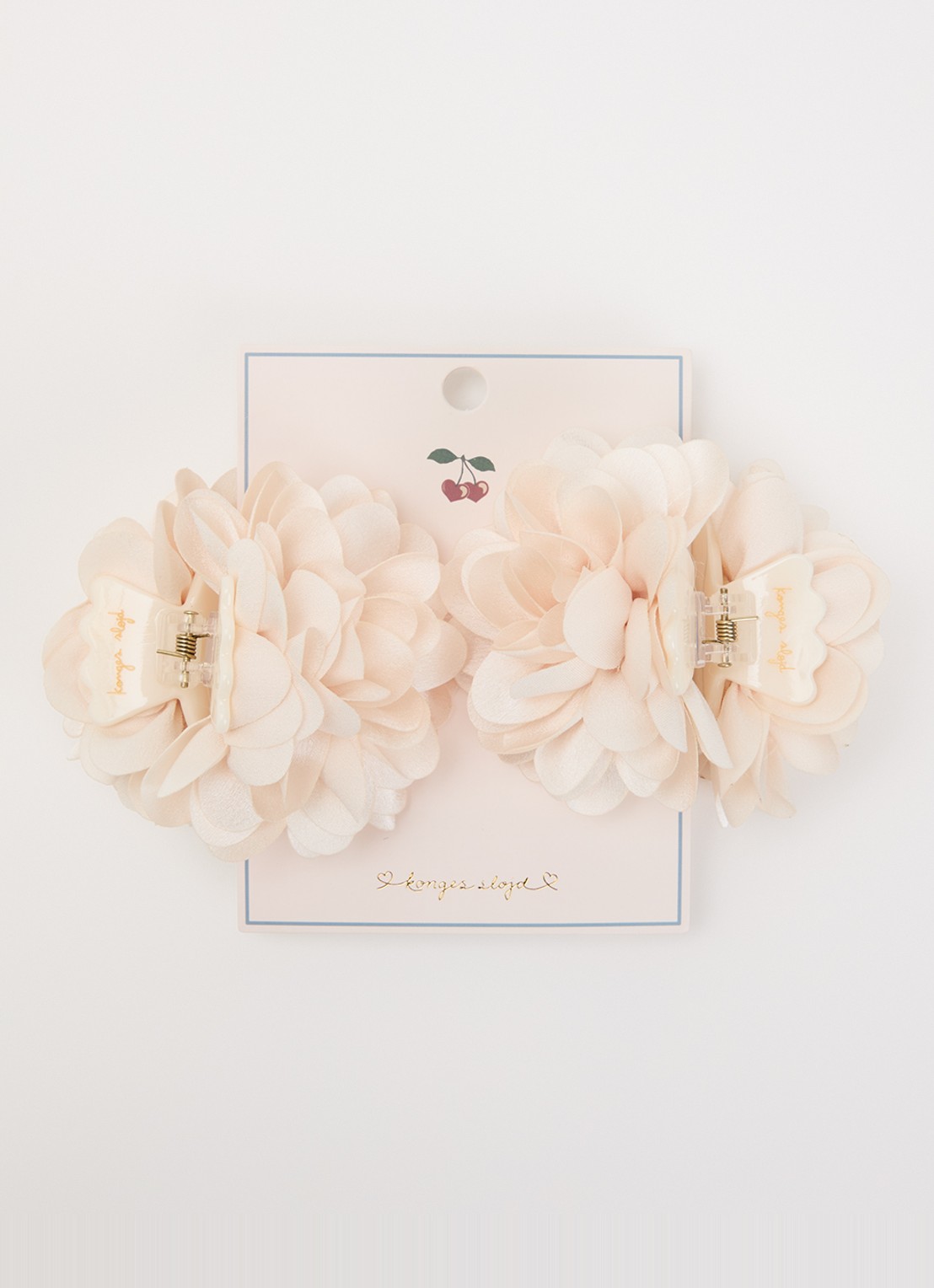 Konges Sløjd Flower haarclip set van 2 - voorkant gebroken wit