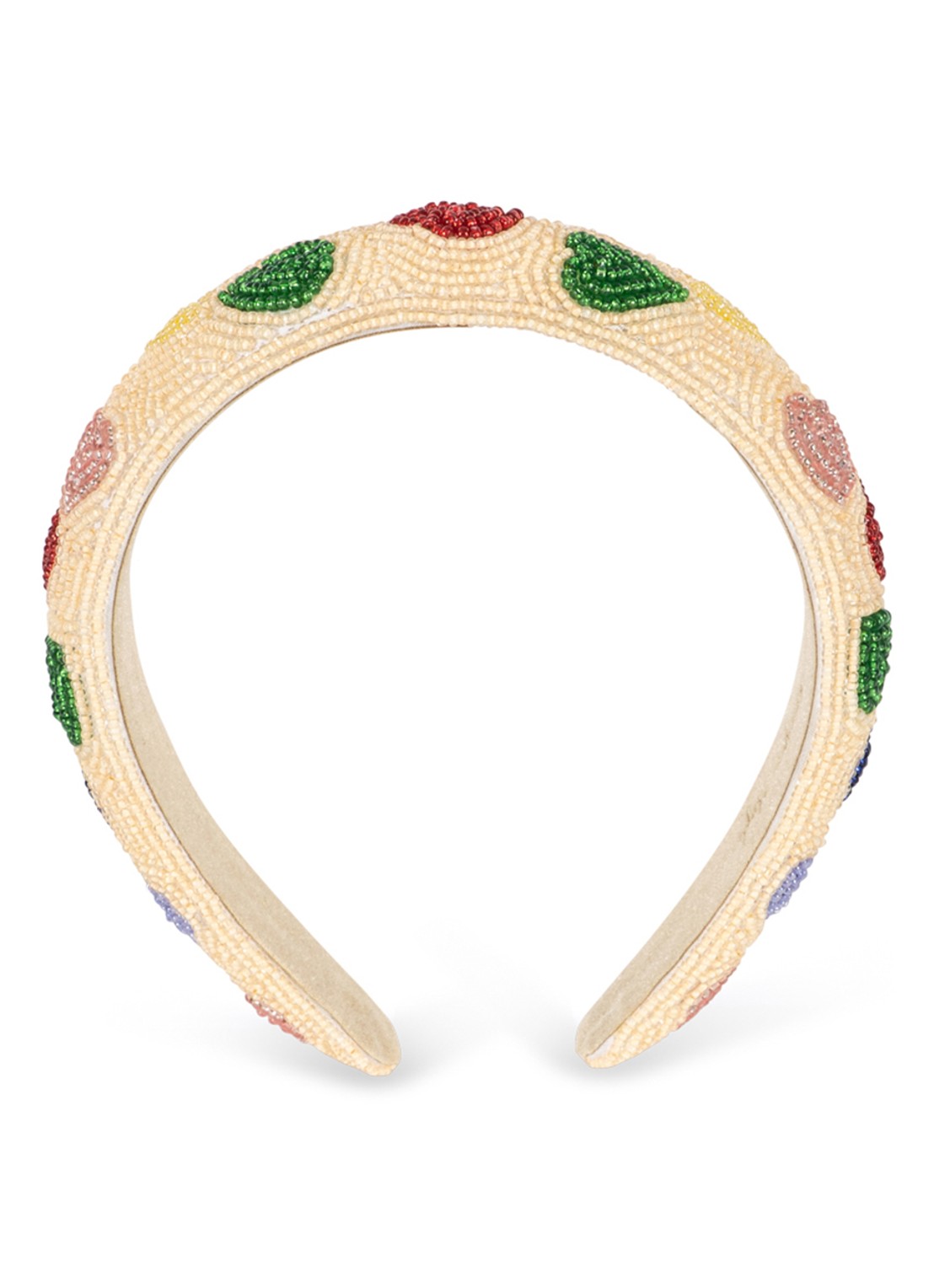 Konges Sløjd Haarband met kralen - voorkant 3 beige