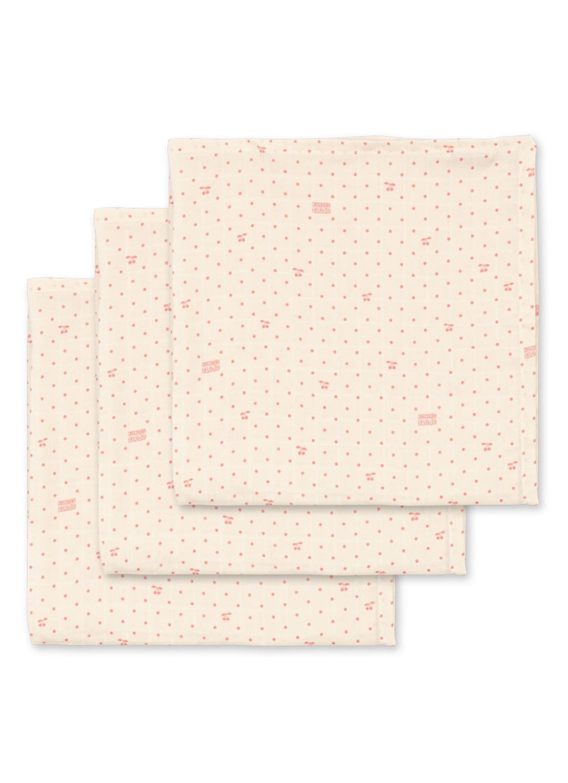 Konges Sløjd Hydrofiele doek set van 3 - voorkant creme
