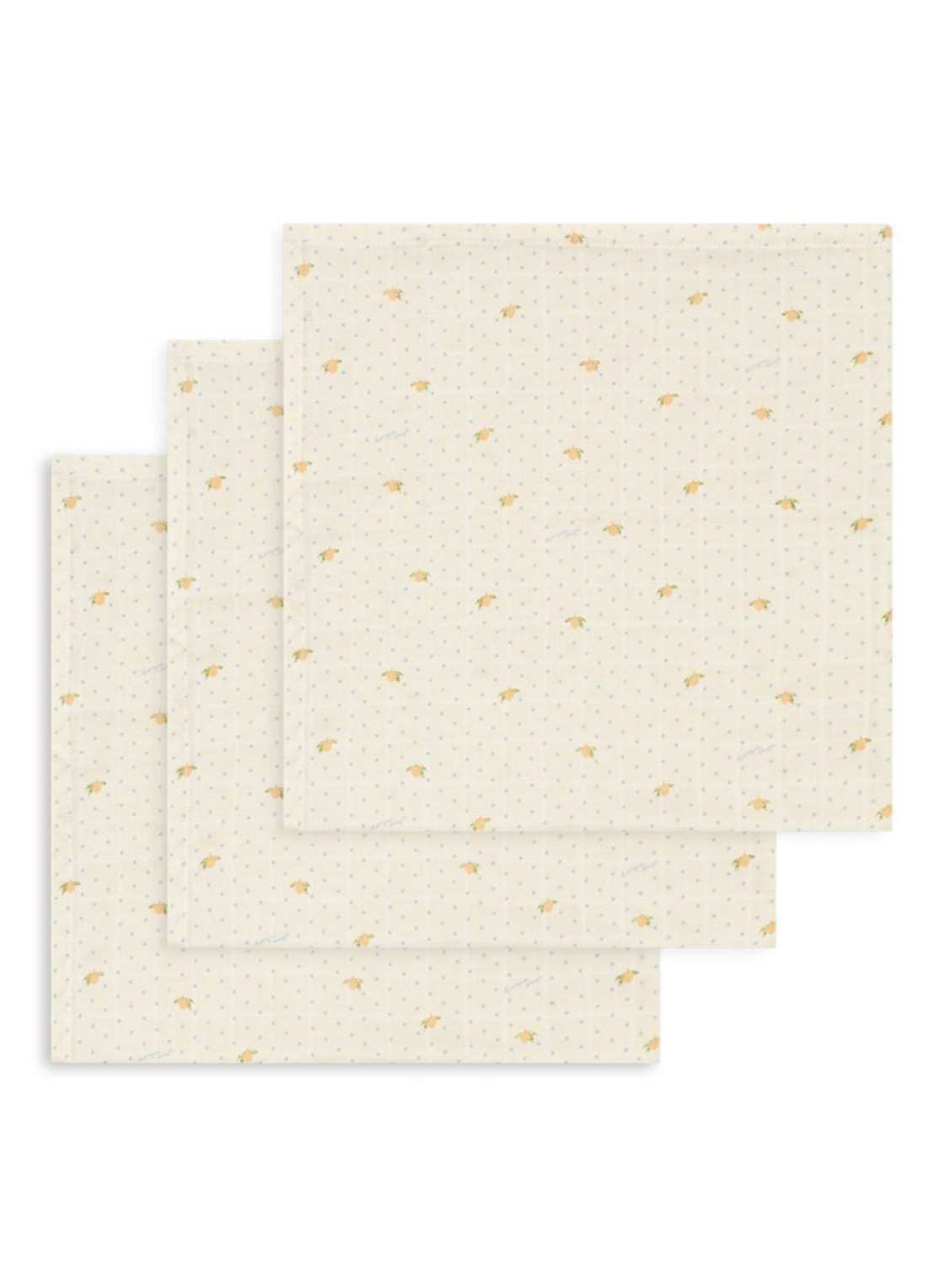 Konges Sløjd Hydrofiele doek set van 3 - voorkant 2 beige