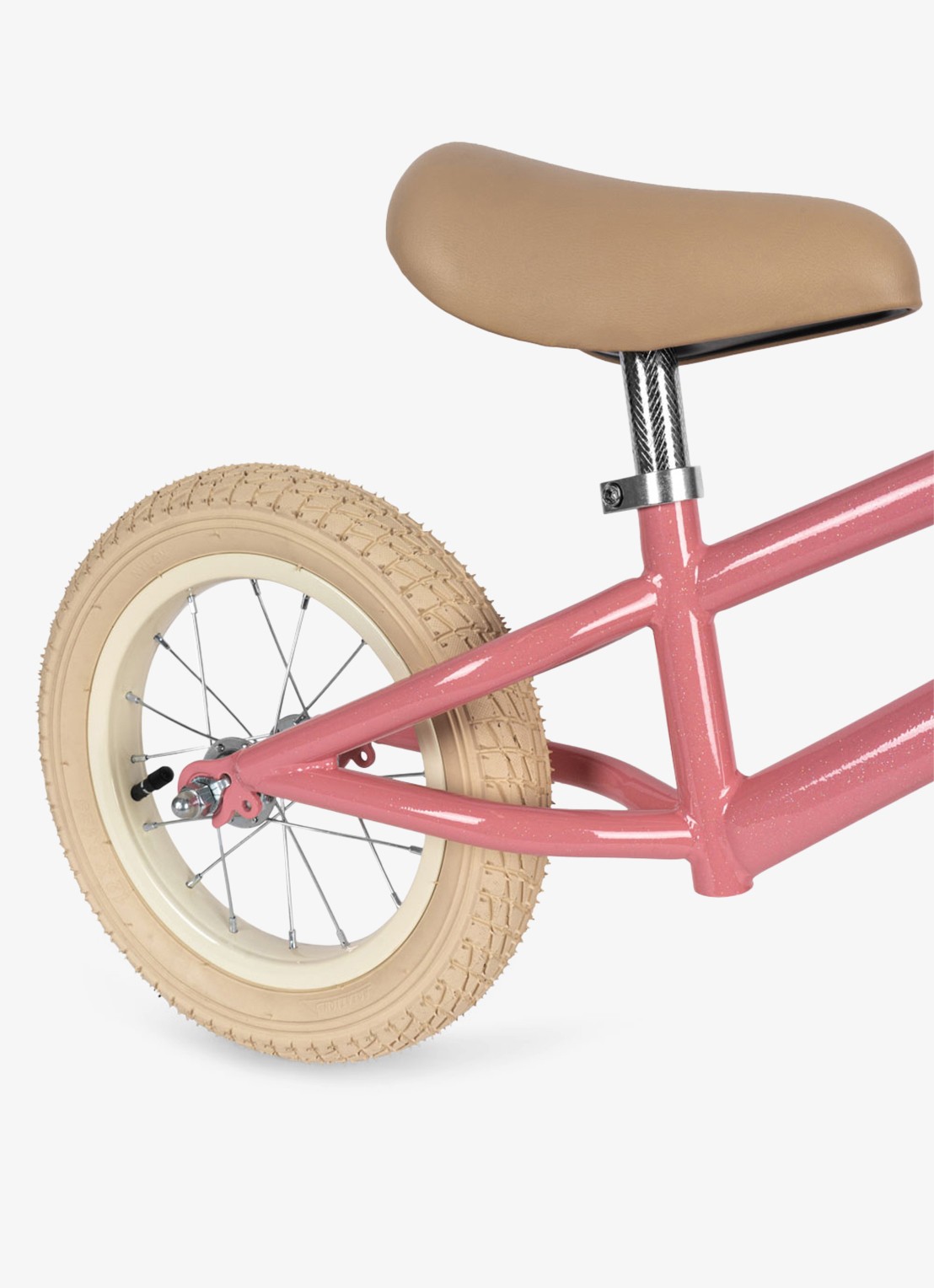 Konges Sløjd Kinderfiets met glitter - detail roze