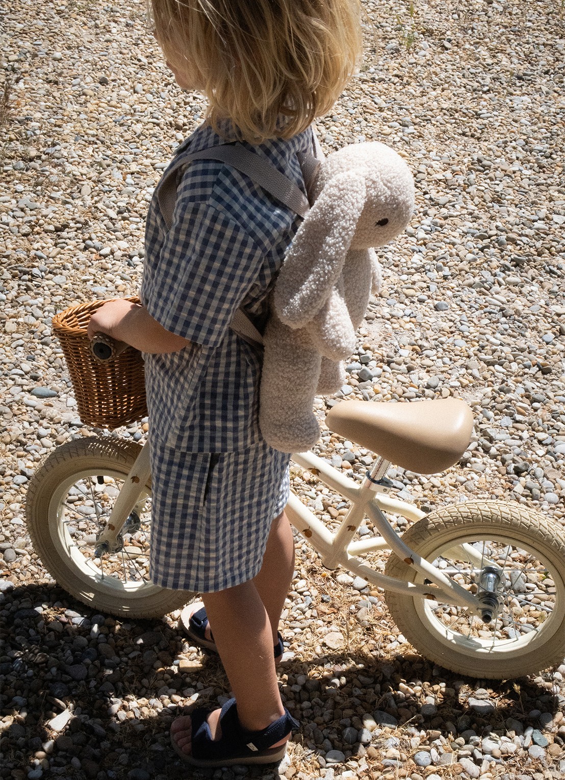 Konges Sløjd Kinderfiets met print - voorkant 2 beige