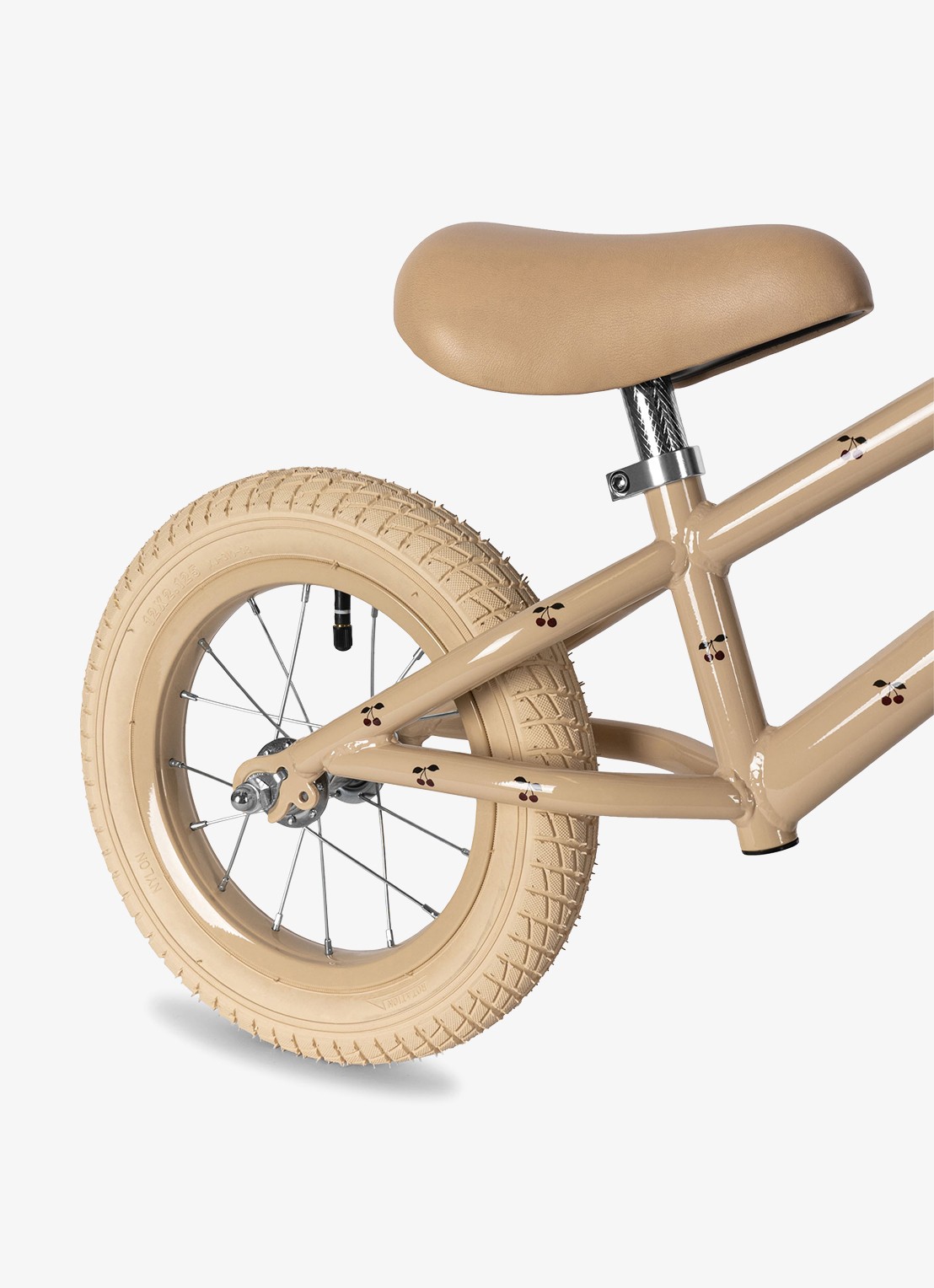 Konges Sløjd Kinderfiets met print - detail 2 lichtroze