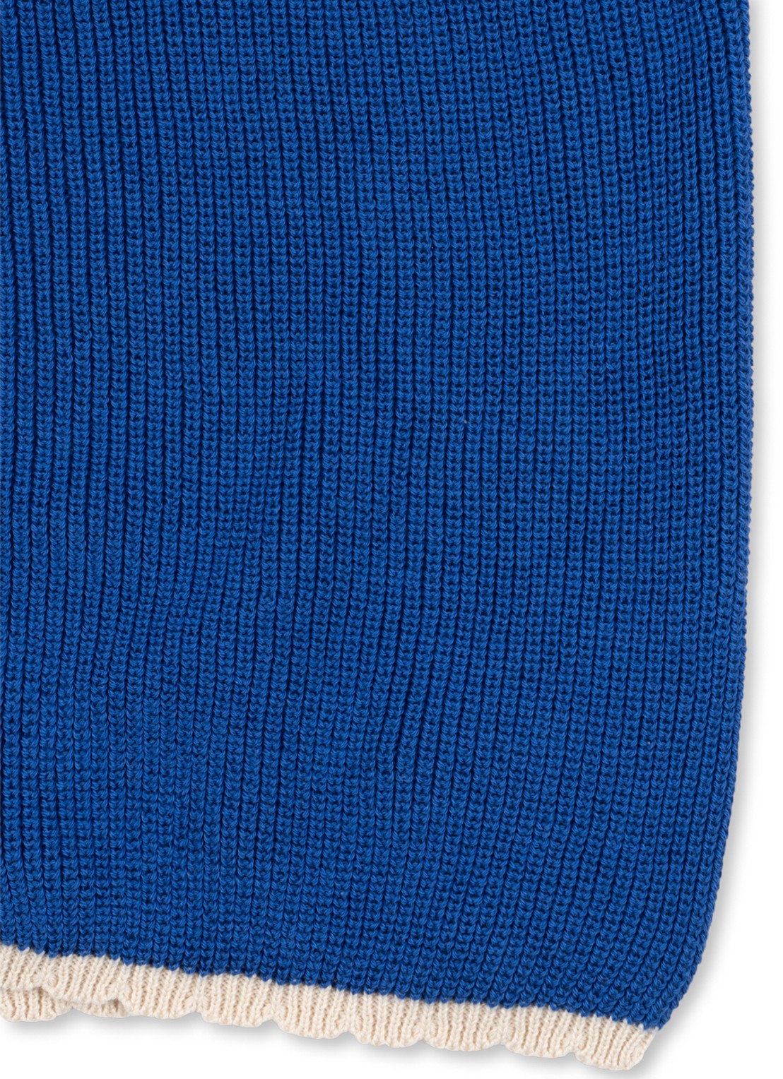 Konges Sløjd Lallo grofgebreid vest met sierknopen - detail 2 blauw