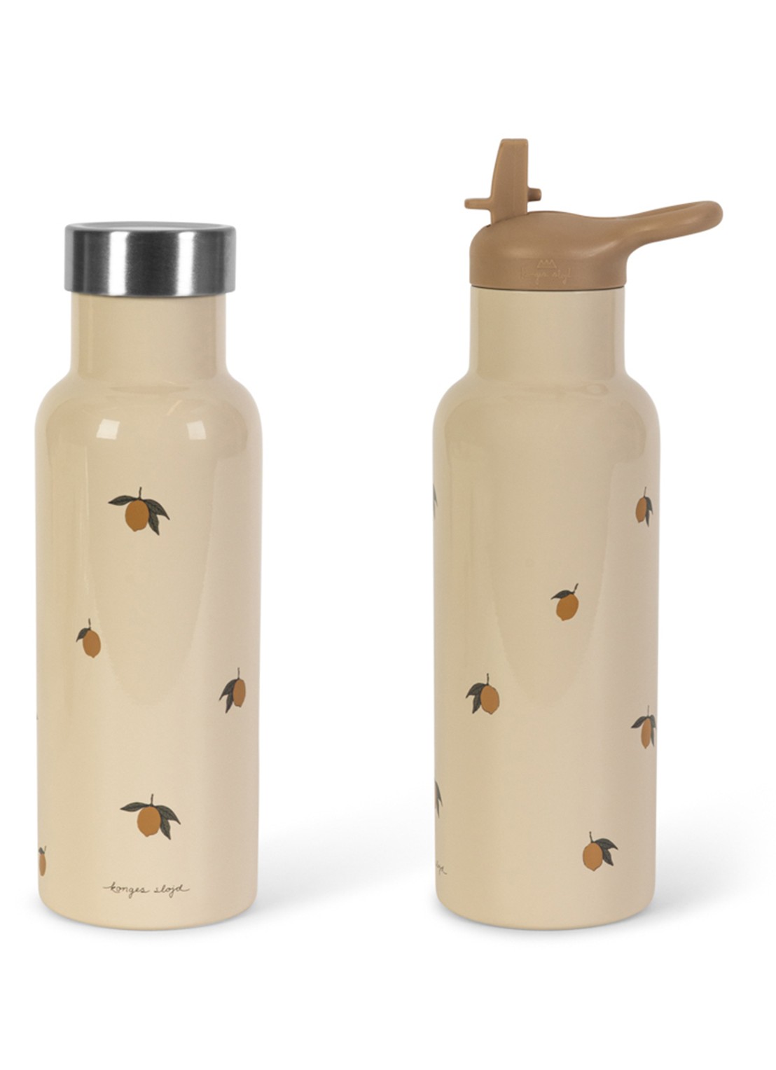 Konges Sløjd Lemon thermosfles 35 cl - voorkant 4 beige