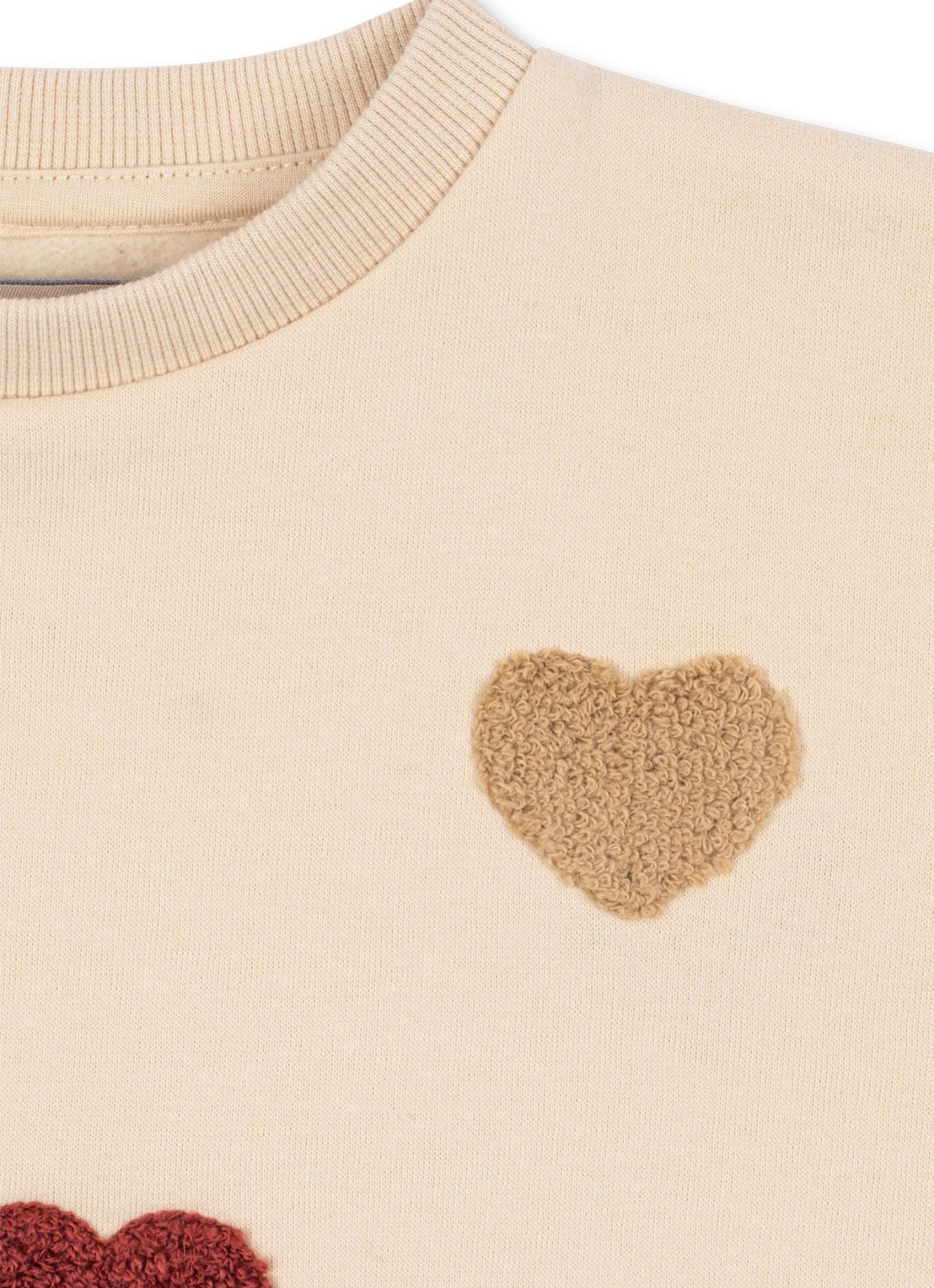Konges Sløjd Lou sweater met borduring - achterkant beige