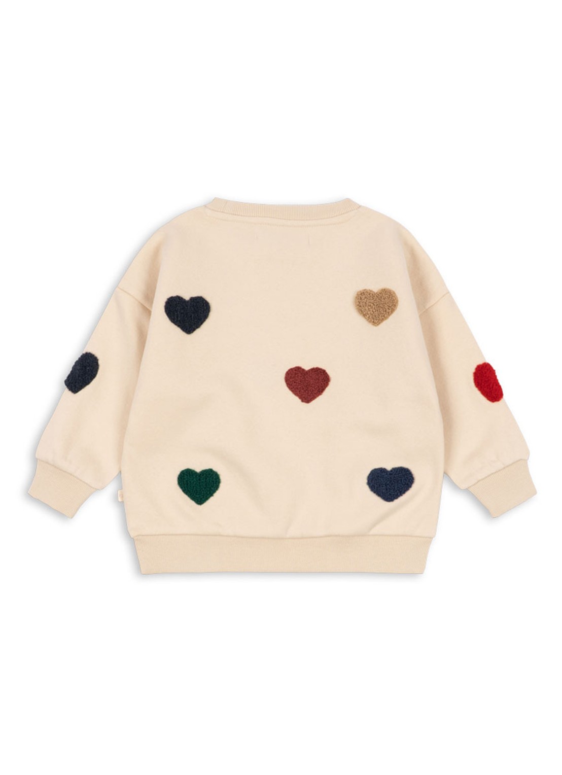 Konges Sløjd Lou sweater met borduring - voorkant 5 beige