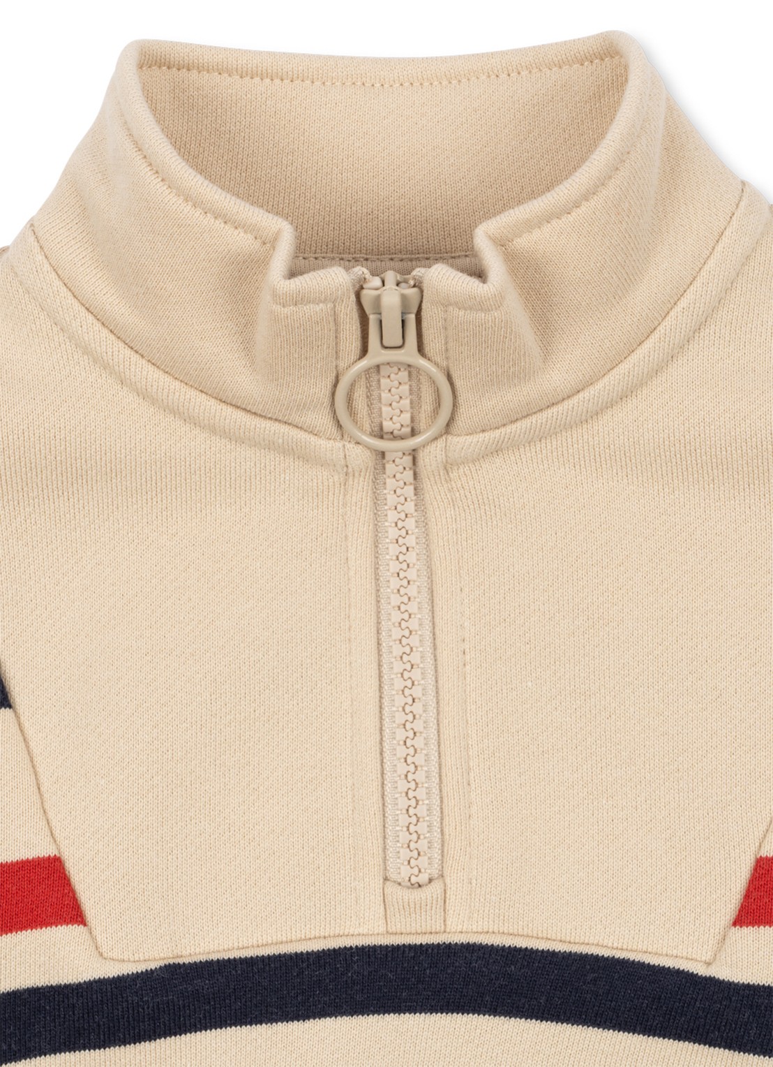 Konges Sløjd Lou sweater met streepprint - achterkant rood