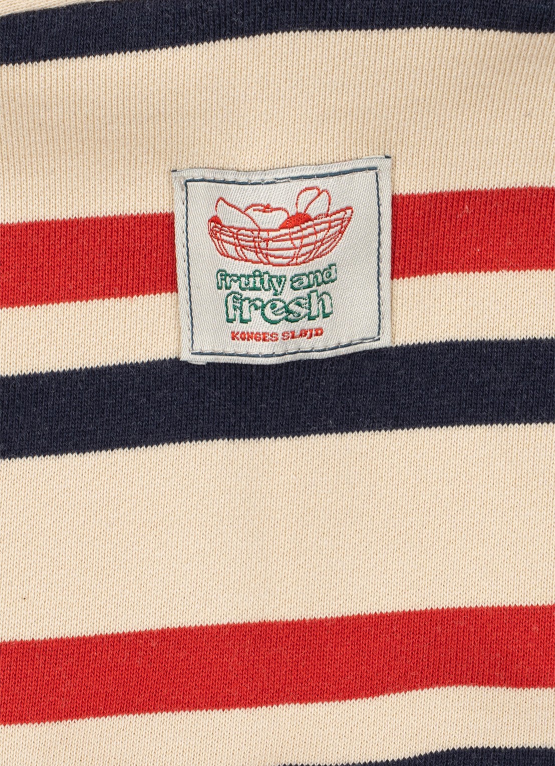 Konges Sløjd Lou sweater met streepprint - detail 5 rood