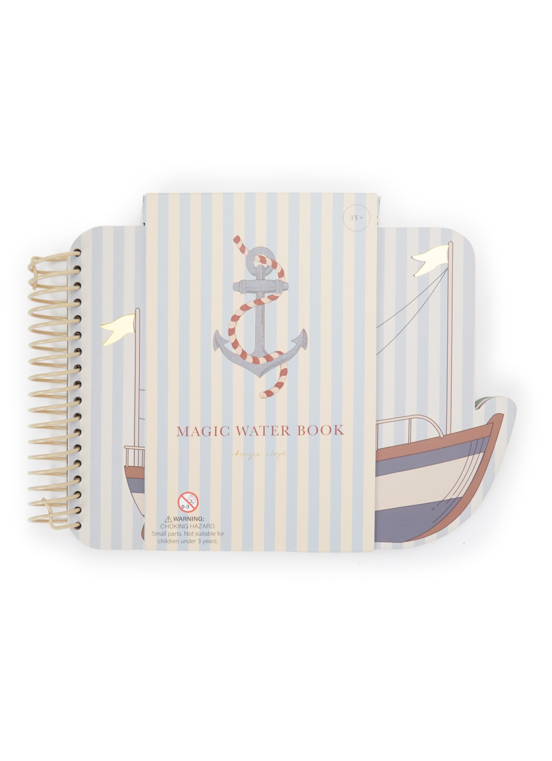 Konges Sløjd Magisch Water knutselboek - voorkant blauw