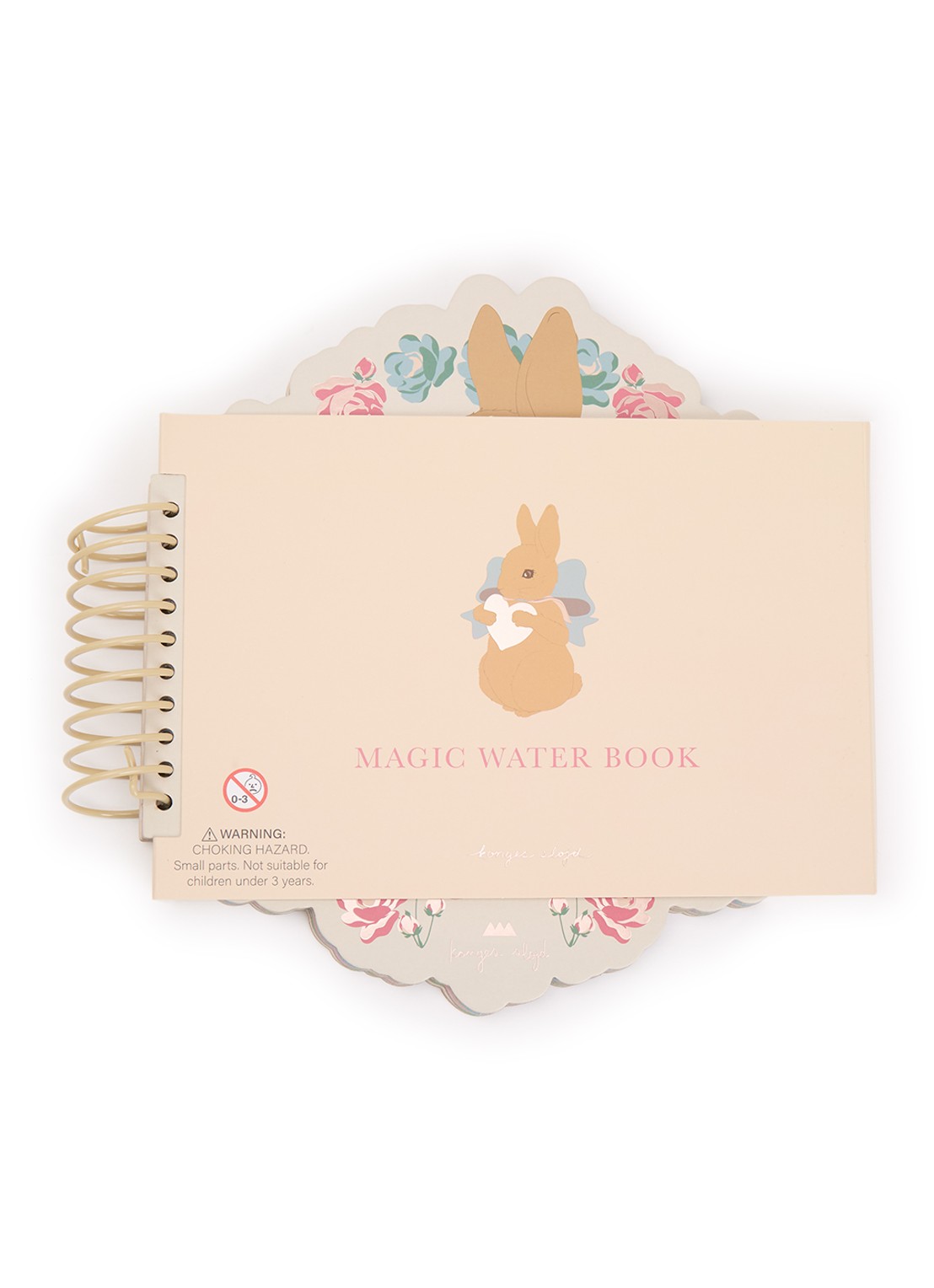Konges Sløjd Magisch Water knutselboek - voorkant beige