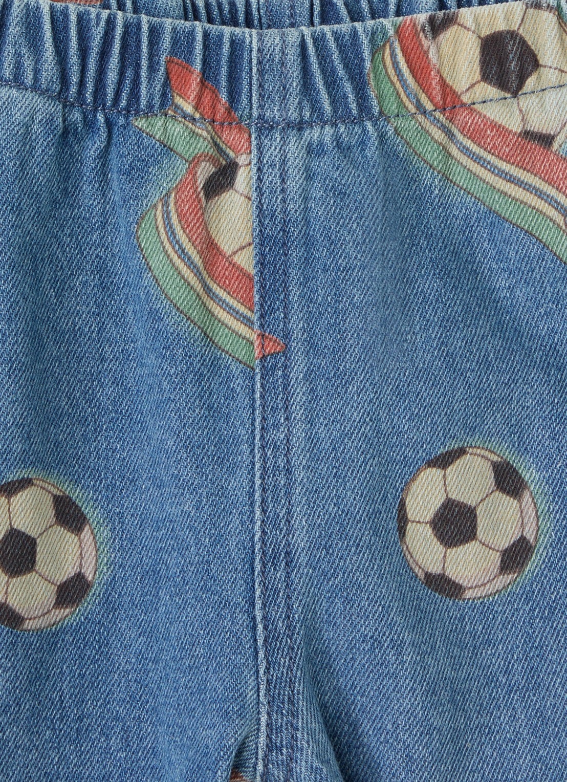 Konges Sløjd Magot straight leg jeans met print - detail indigo