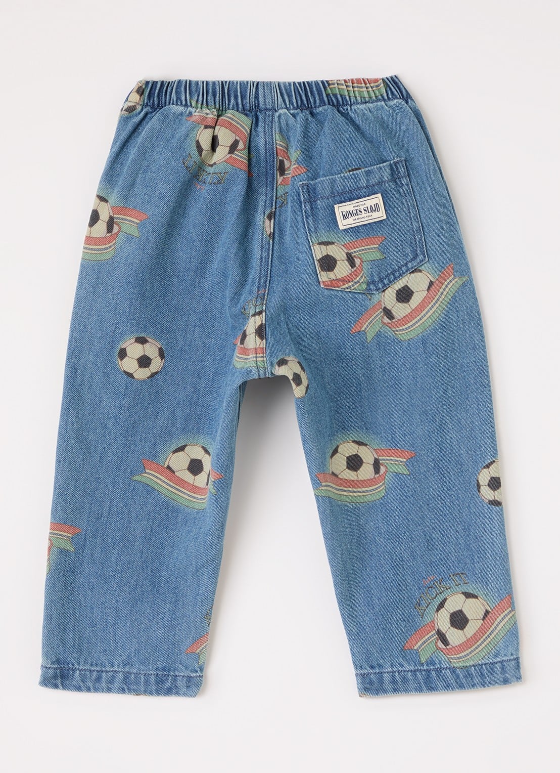 Konges Sløjd Magot straight leg jeans met print - voorkant 3 indigo