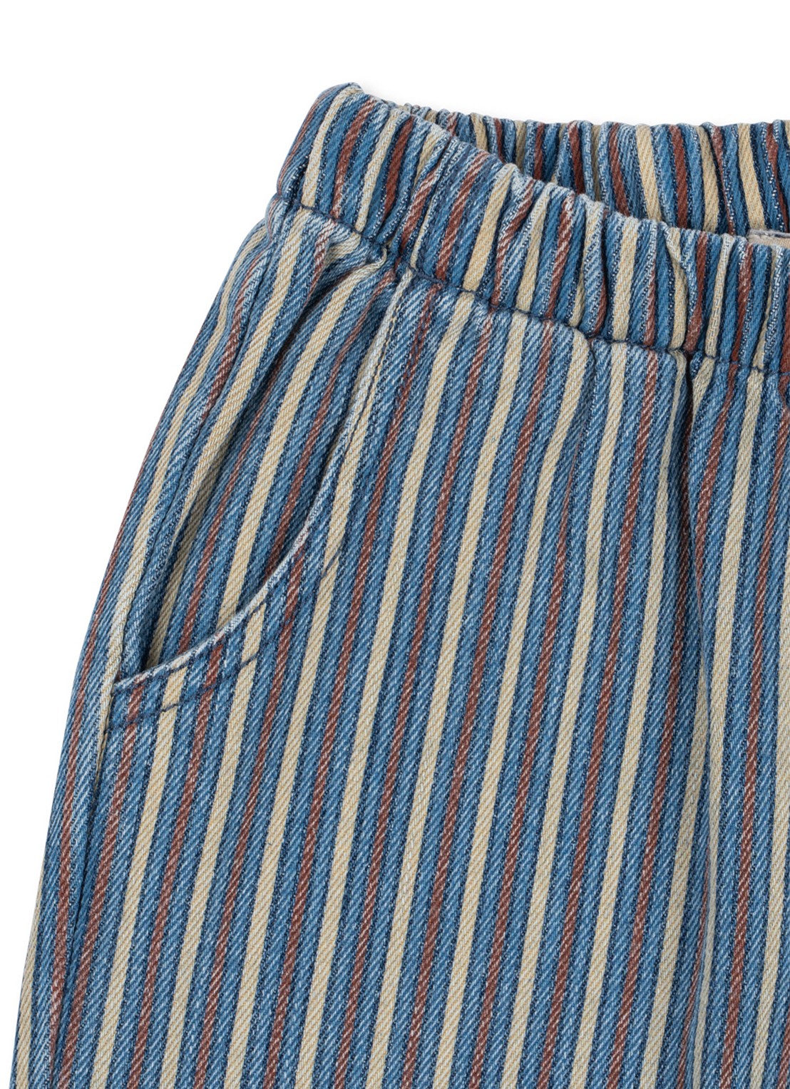 Konges Sløjd Magot straight leg jeans met print - detail 4 blauw