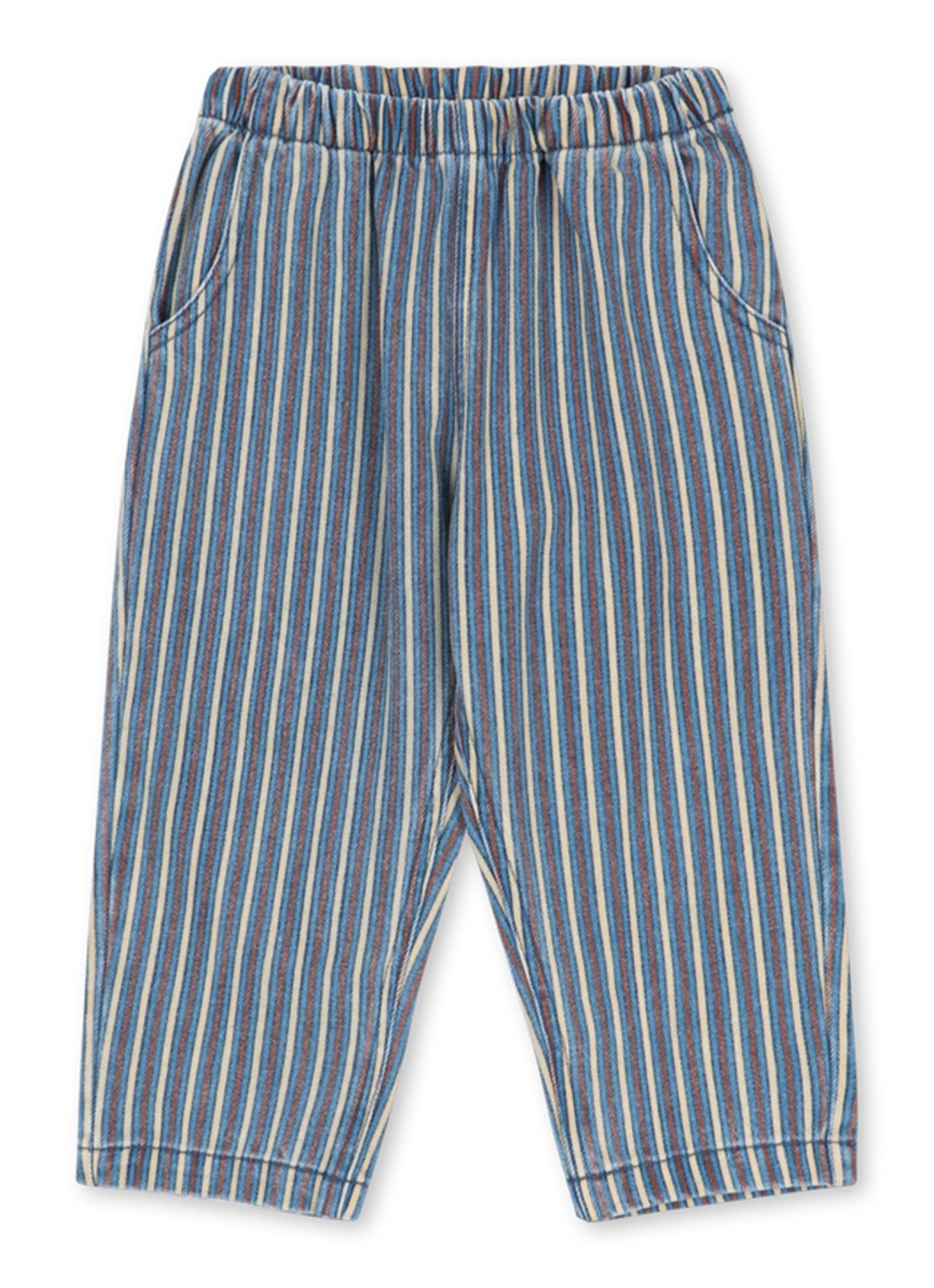 Konges Sløjd Magot straight leg jeans met print - voorkant 2 blauw