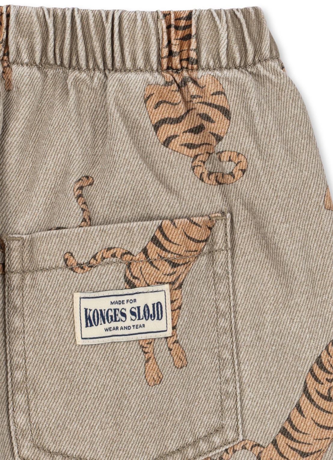 Konges Sløjd Magot straight leg jeans met print - achterkant 5 multicolor