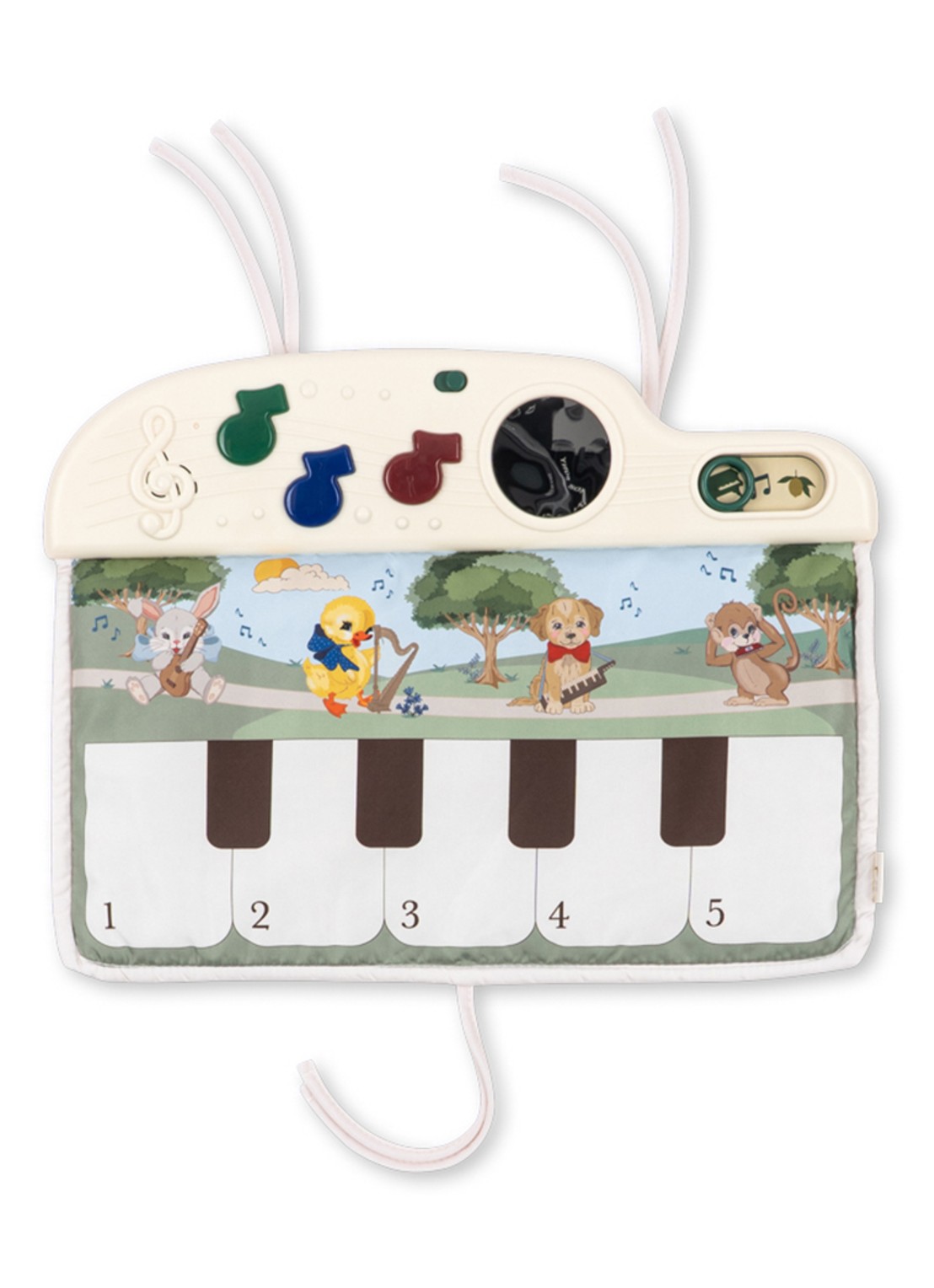 Konges Sløjd Melody muziek speelmat - voorkant beige