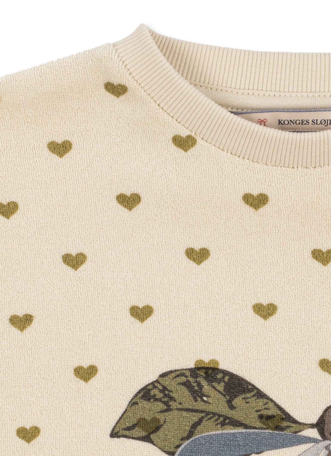 Konges Sløjd Mitty sweater met print - achterkant 5 creme