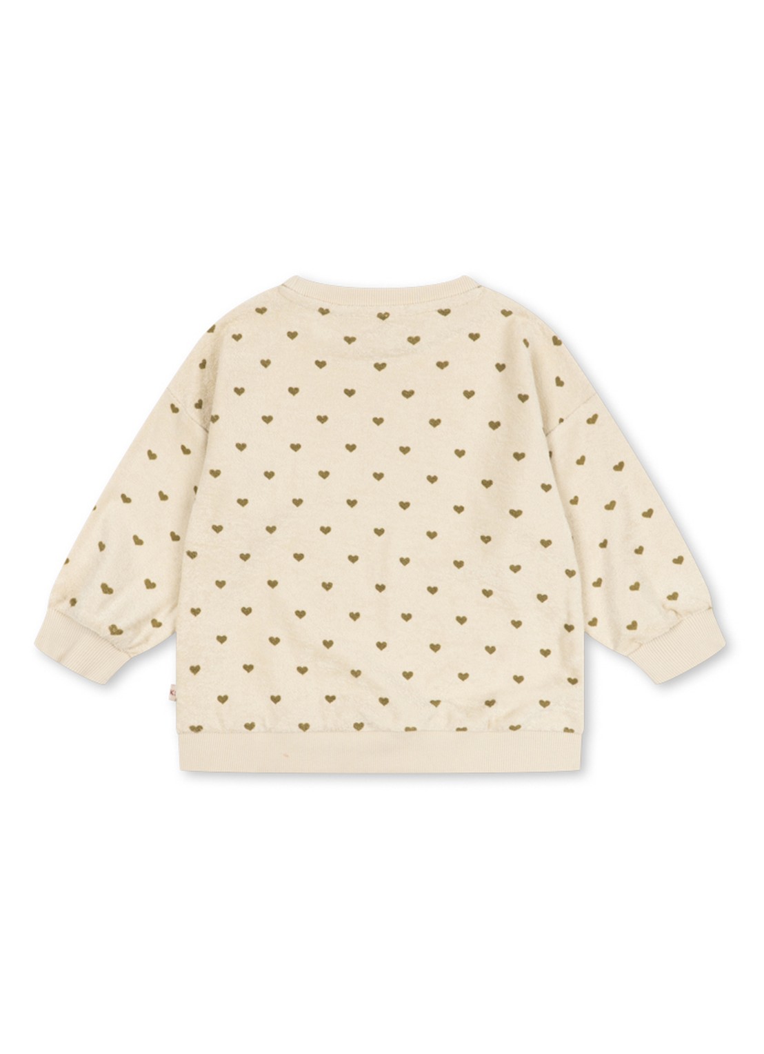Konges Sløjd Mitty sweater met print - voorkant 4 creme