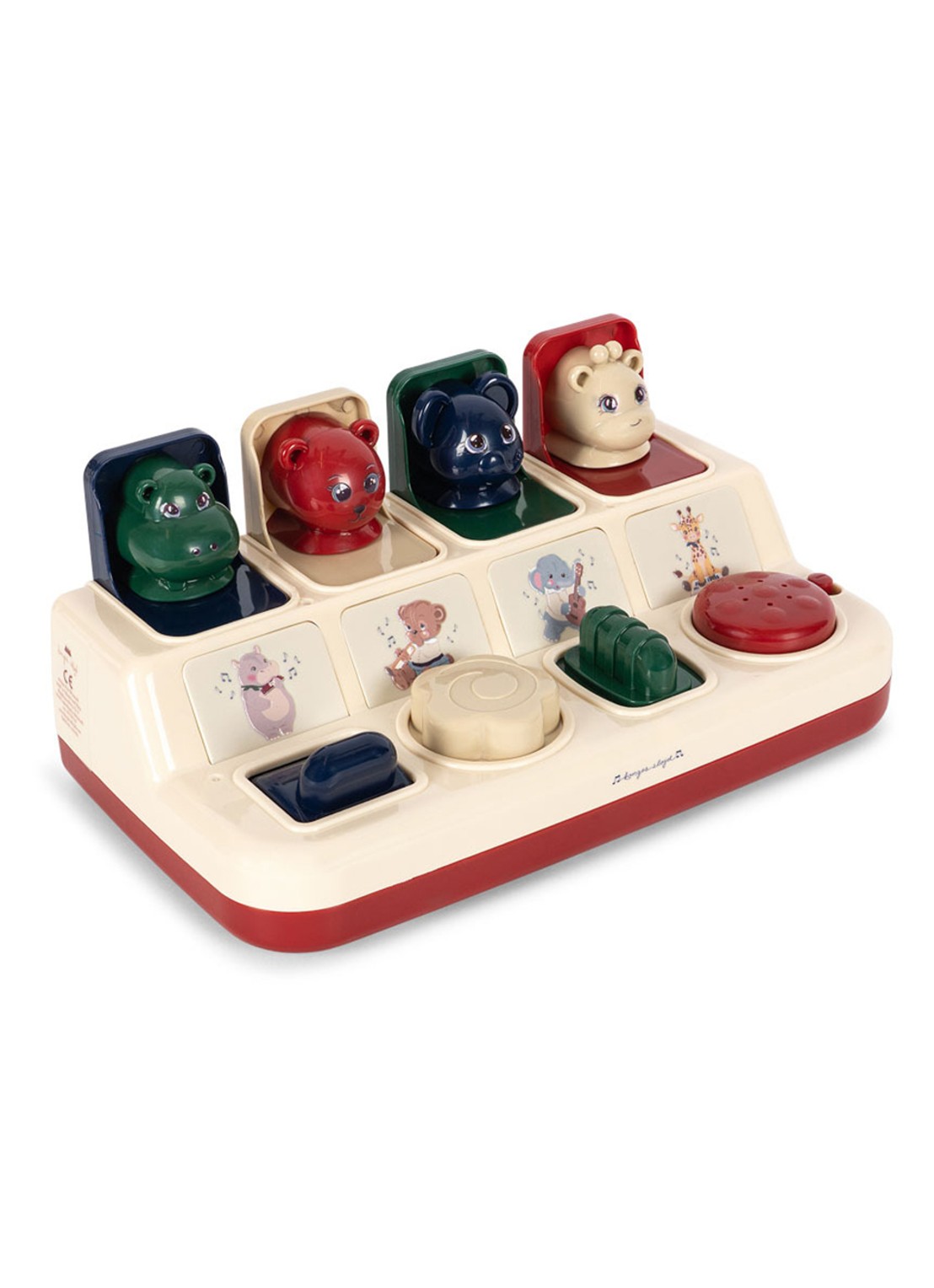 Konges Sløjd Pop Up muziekbord  - voorkant 4 multicolor