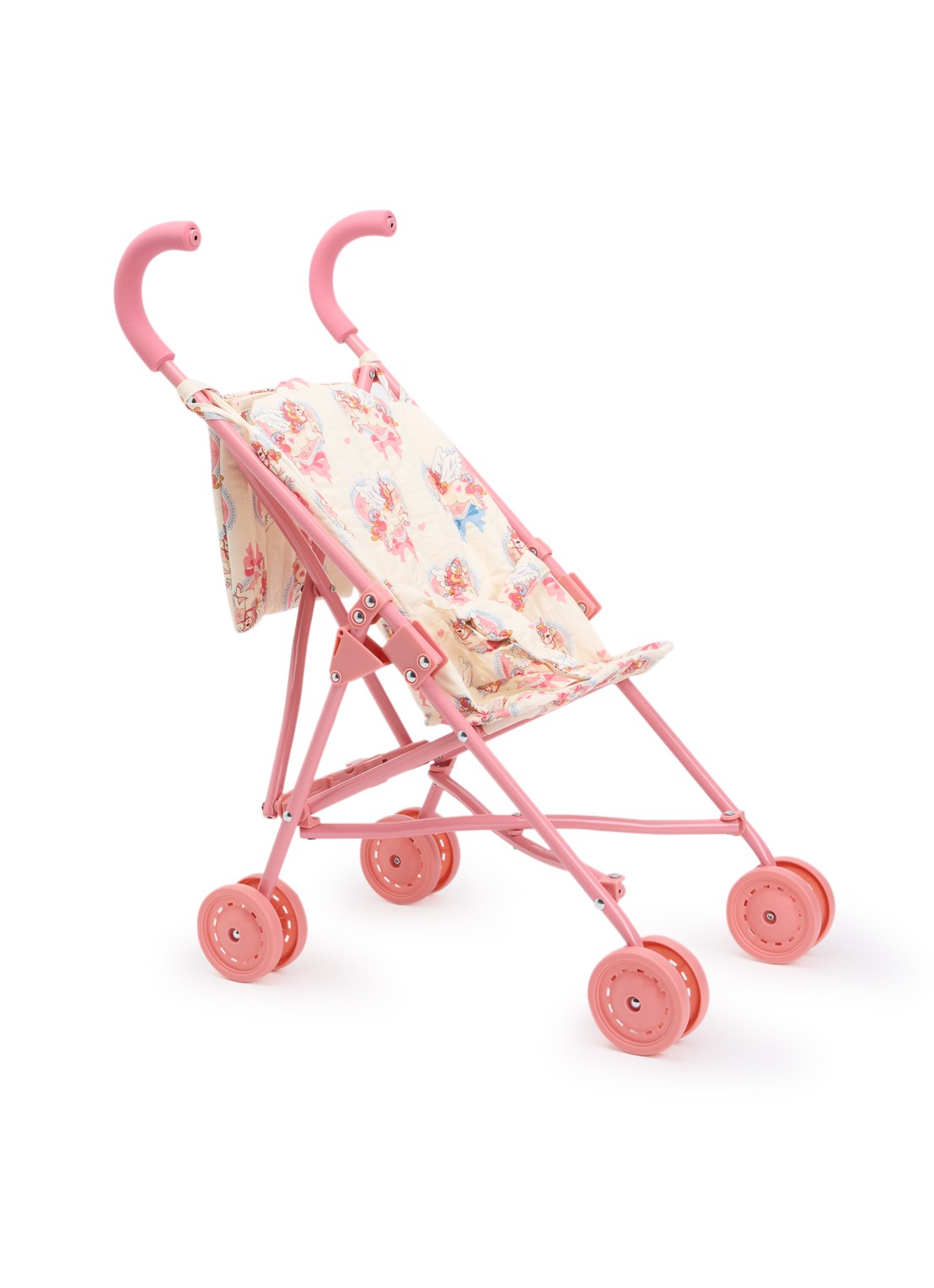 Konges Sløjd Poppenwagen 56 cm - voorkant roze