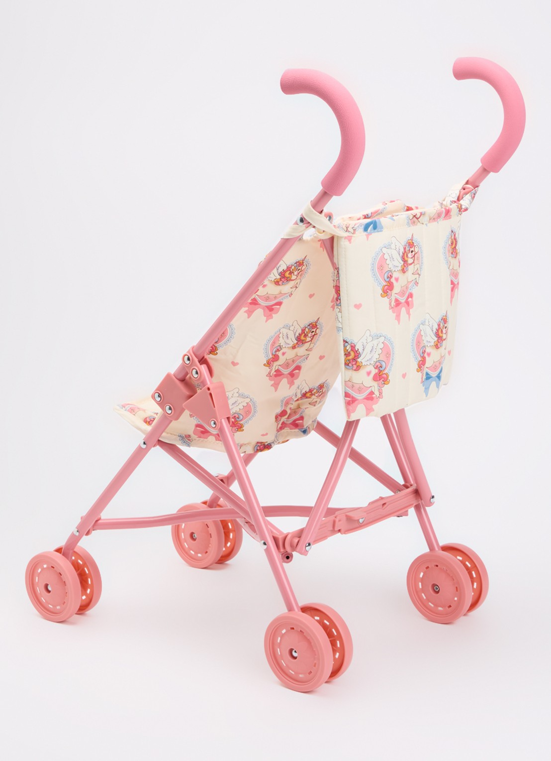 Konges Sløjd Poppenwagen 56 cm - voorkant 2 roze