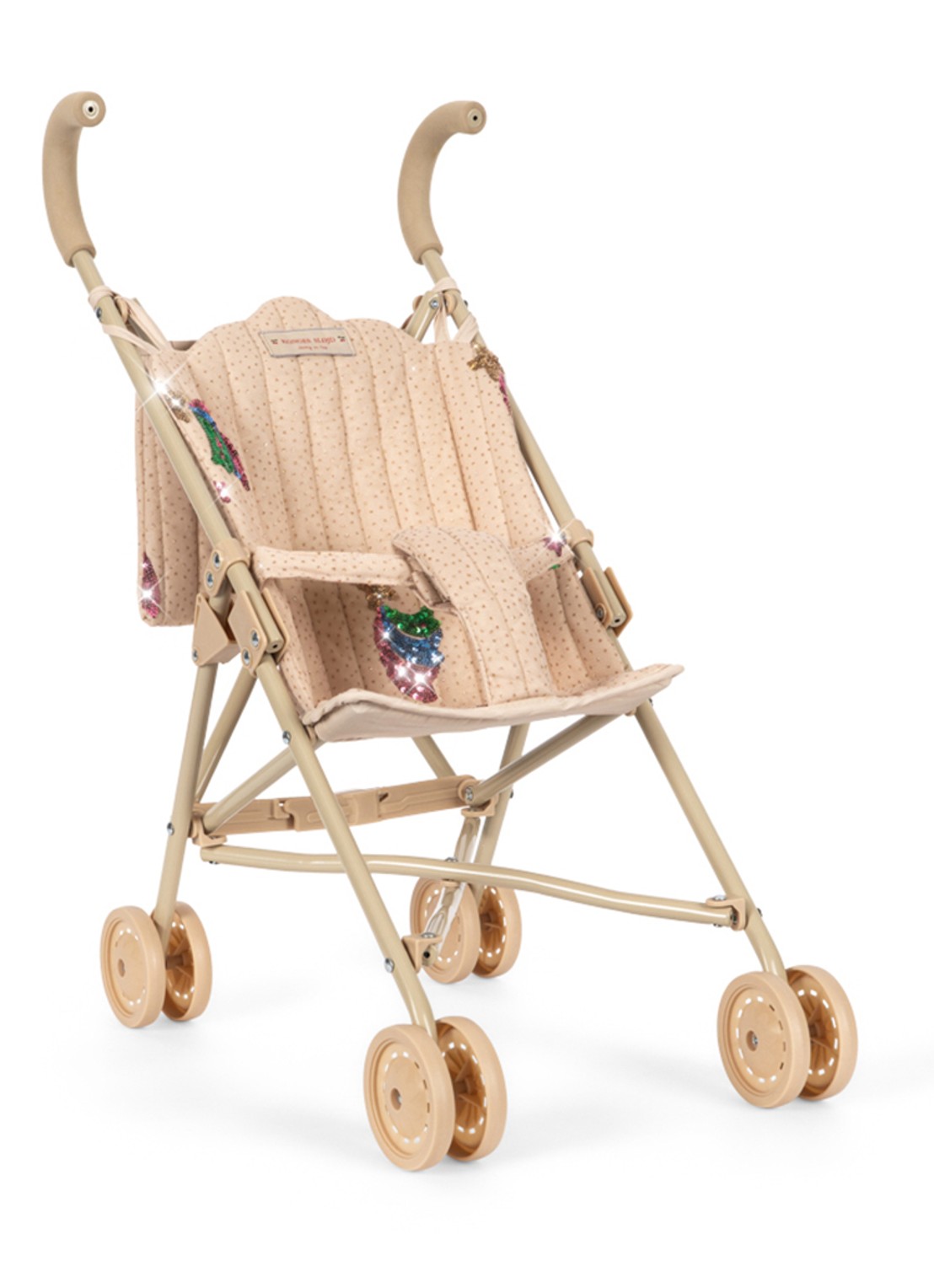 Konges Sløjd Poppenwagen 56 cm - voorkant 6 beige