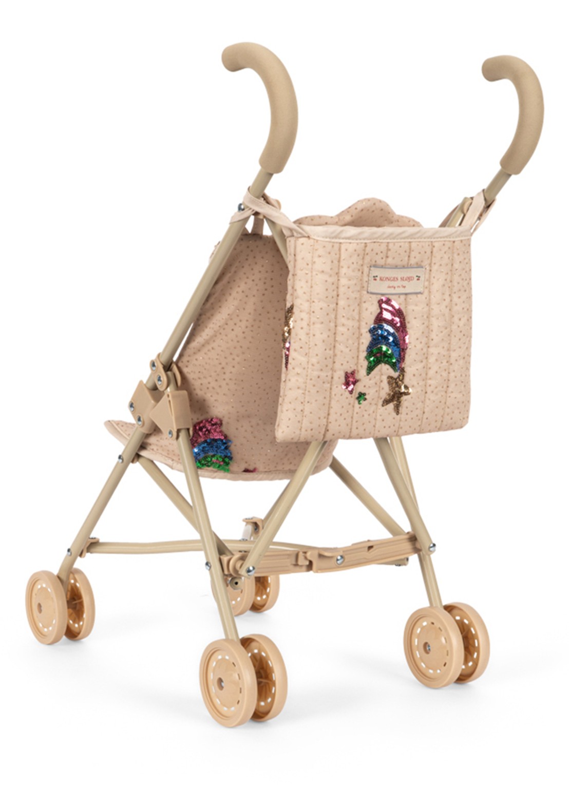 Konges Sløjd Poppenwagen 56 cm - voorkant 7 beige