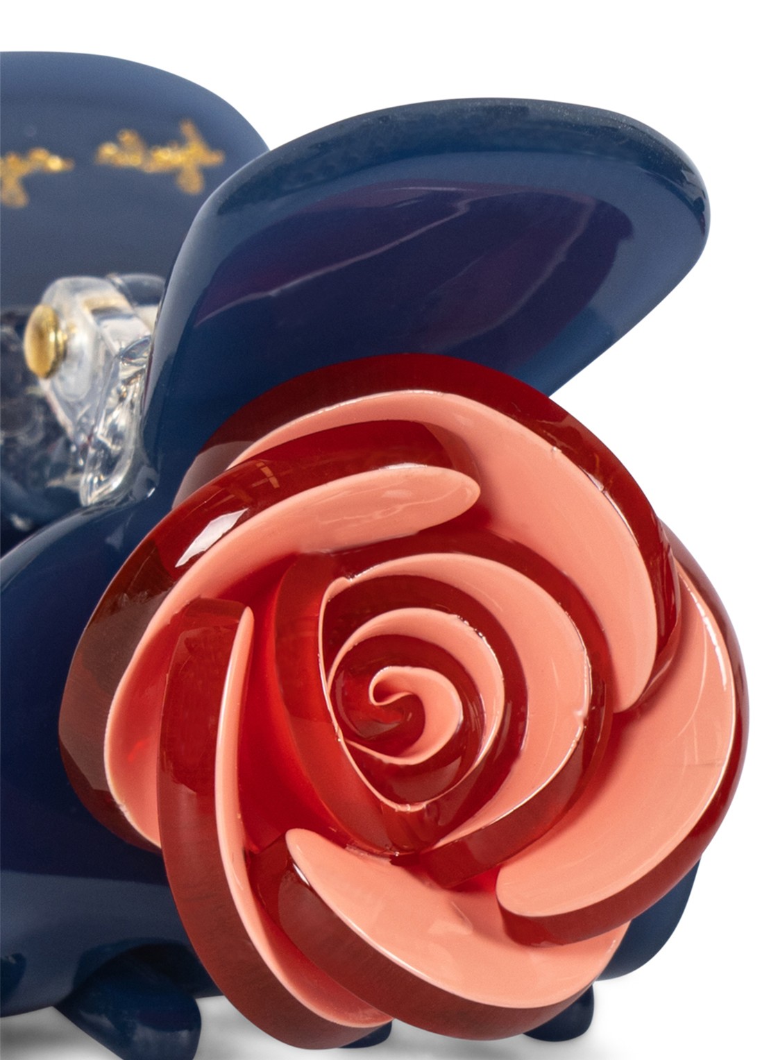 Konges Sløjd Rose haarclip set van 2 - detail blauw