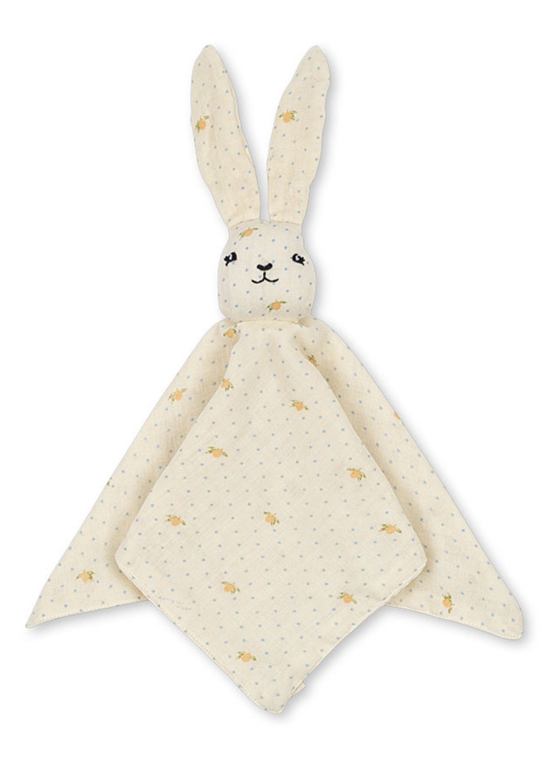Konges Sløjd Sleepy Rabbit knuffeldoekje - voorkant creme