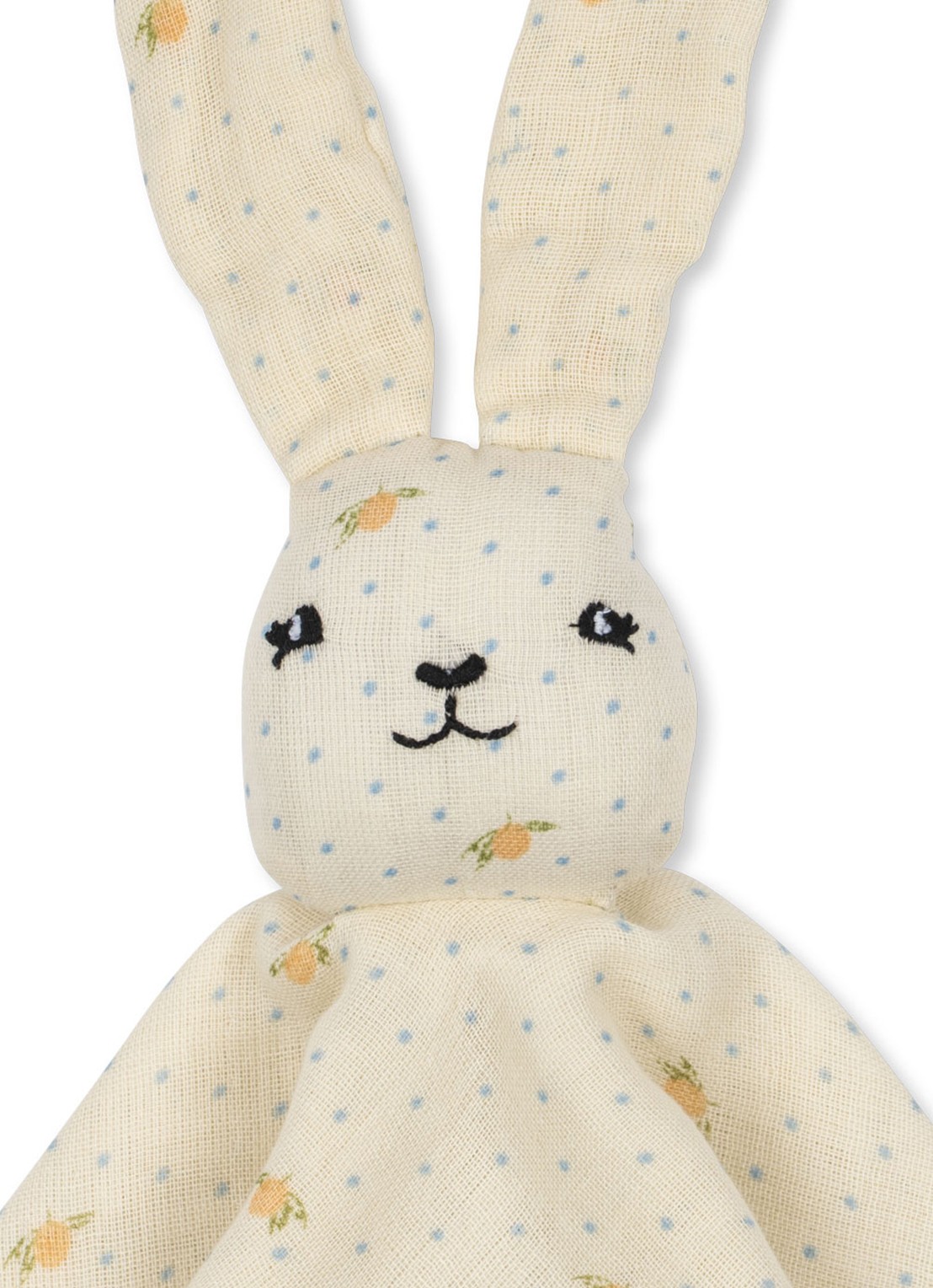 Konges Sløjd Sleepy Rabbit knuffeldoekje - voorkant 2 creme