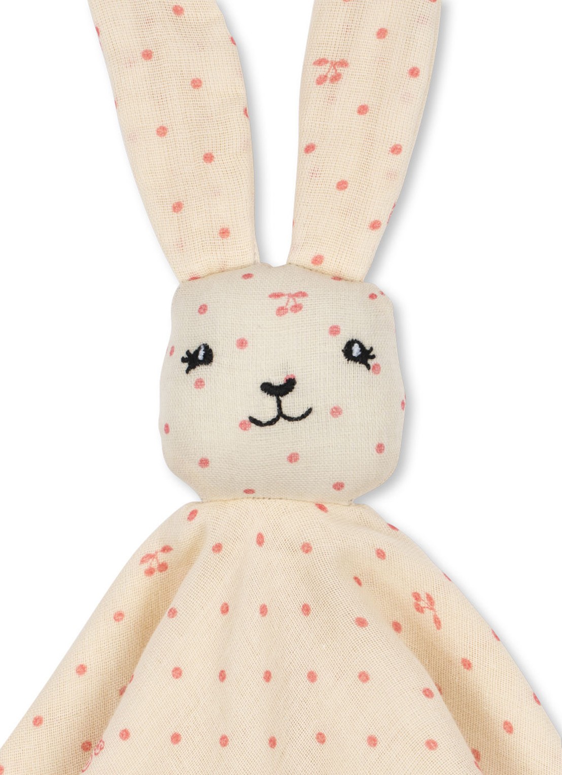 Konges Sløjd Sleepy Rabbit knuffeldoekje - voorkant 2 beige
