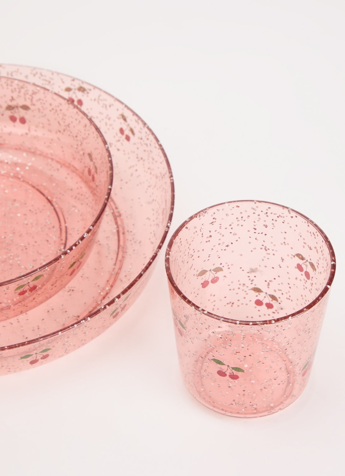 Konges Sløjd Sparkly dinerset 3-delig  - detail 2 roze