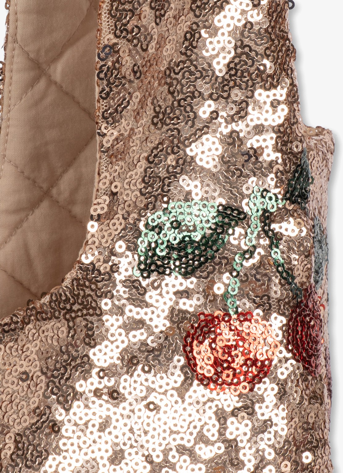 Konges Sløjd Starla tas met pailletten - detail 2 beige