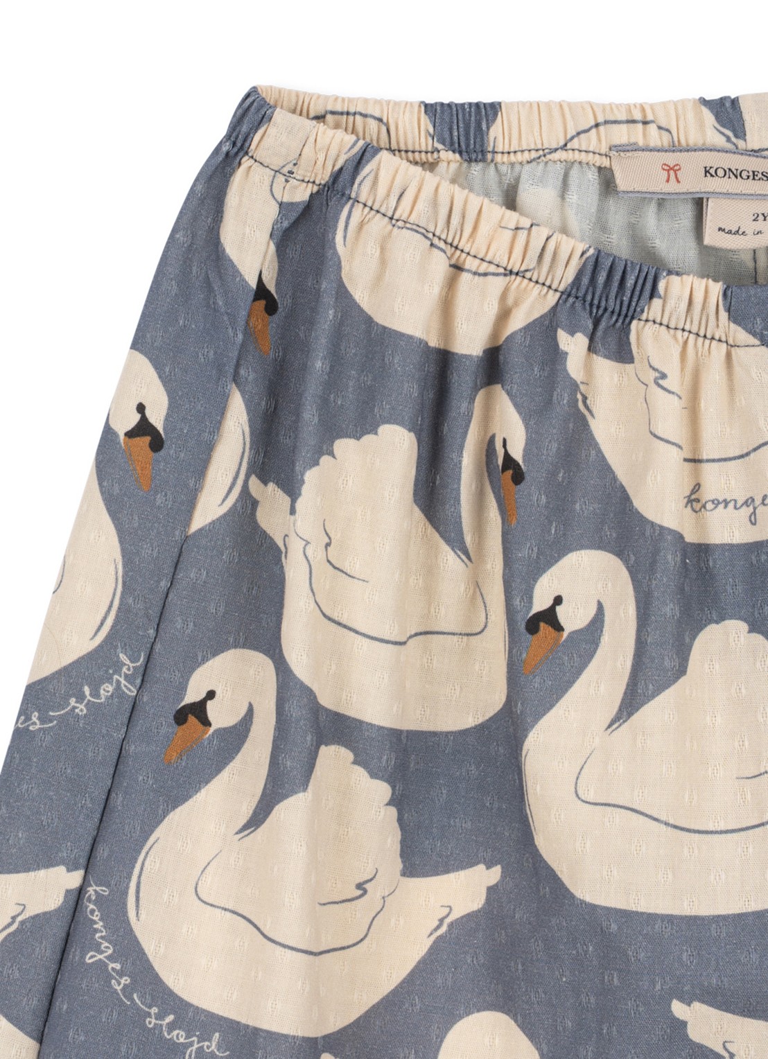 Konges Sløjd Tapered fit broek met dierenprint - achterkant wit