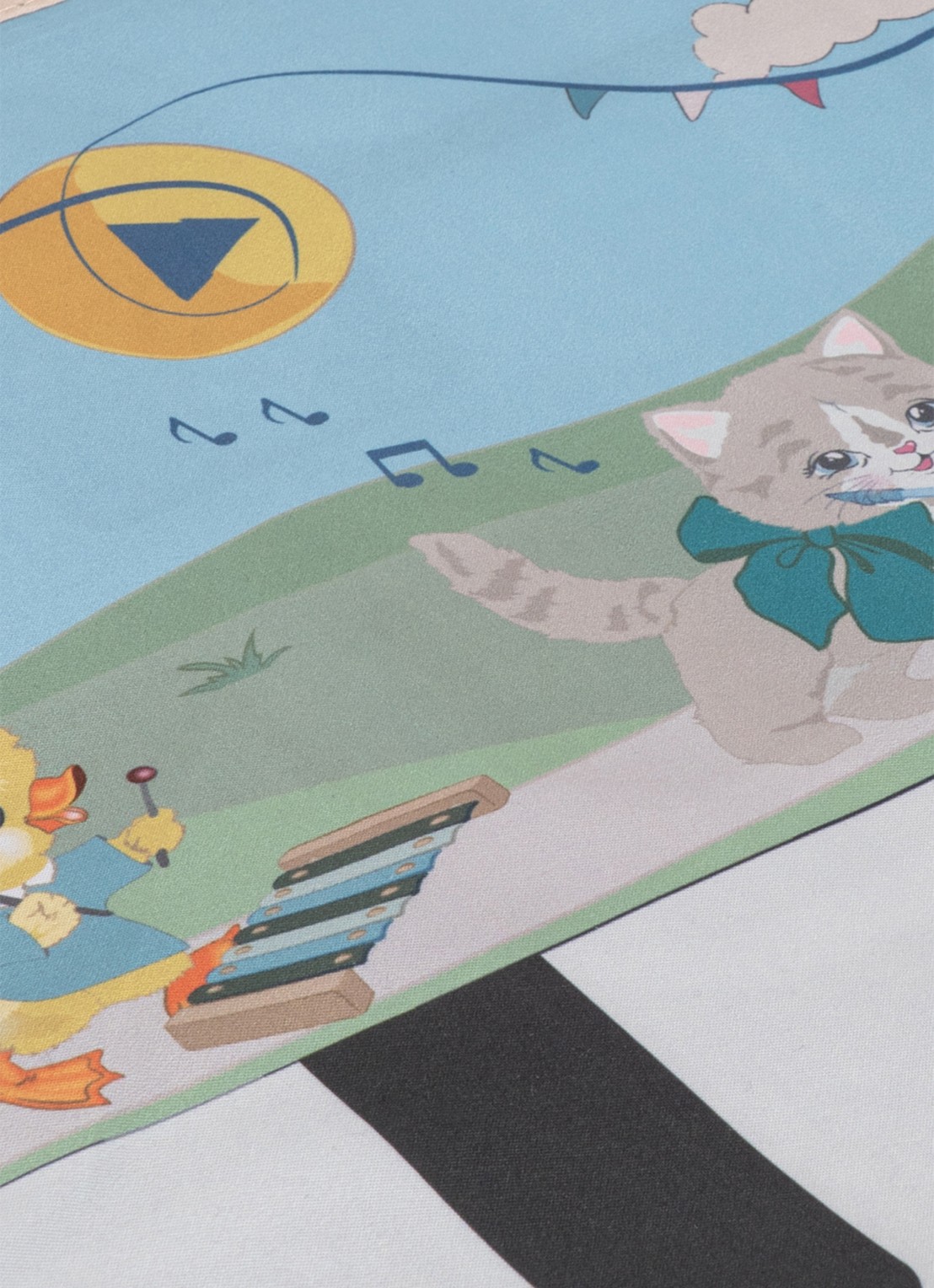 Konges Sløjd Vloerpiano speelmat - detail 3 blauw